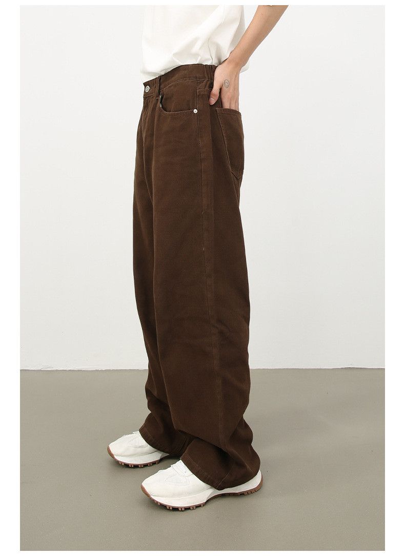 Japanese Brand × Jean Vintage elastic waist men's loose casual wide leg jeans Size US 32 / EU 48 - 3 Thumbnail