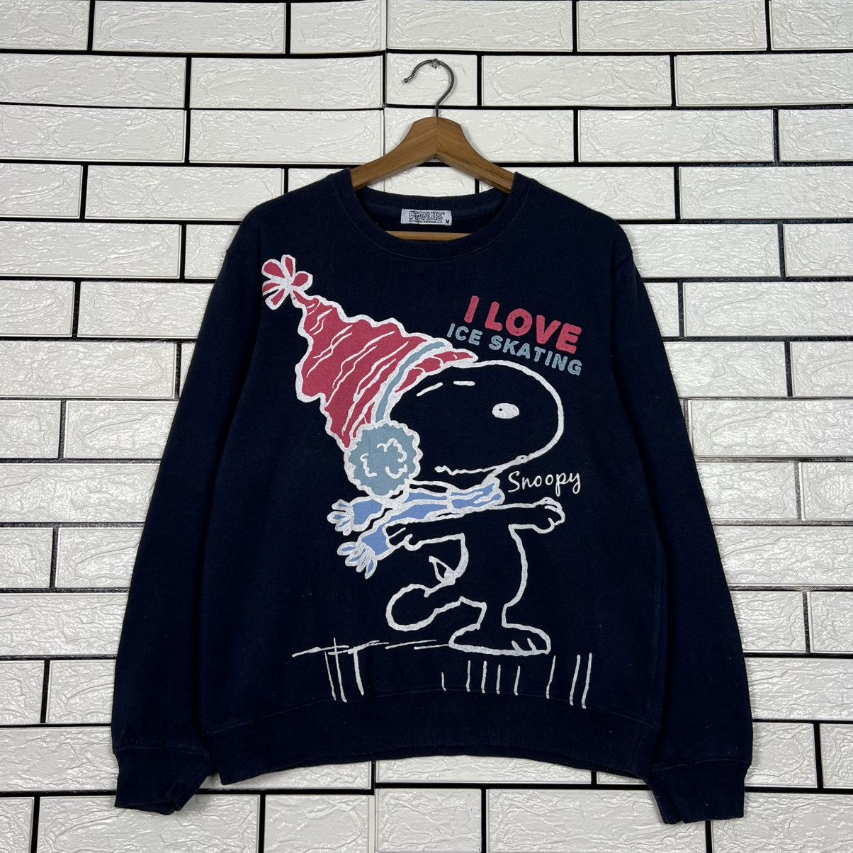 Peanuts PEANUTS SNOOPY I Love Ice Skating Logo Sweatshirt #3975-C181 Size US M / EU 48-50 / 2 - 1 Thumbnail