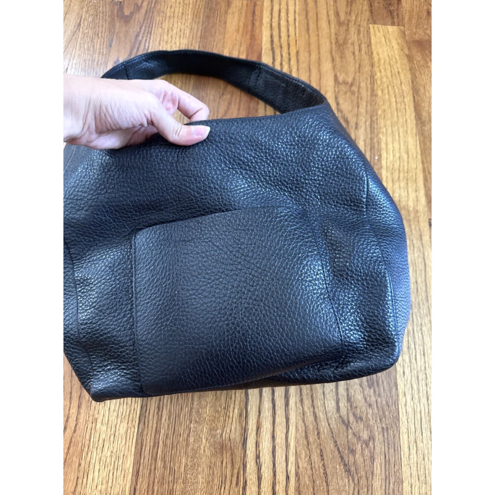 Michael Kors Michael Kors Fulton Pebbled Black Soft Leather Medium Shoulder Bag Handbag Women Size ONE SIZE - 6 Thumbnail