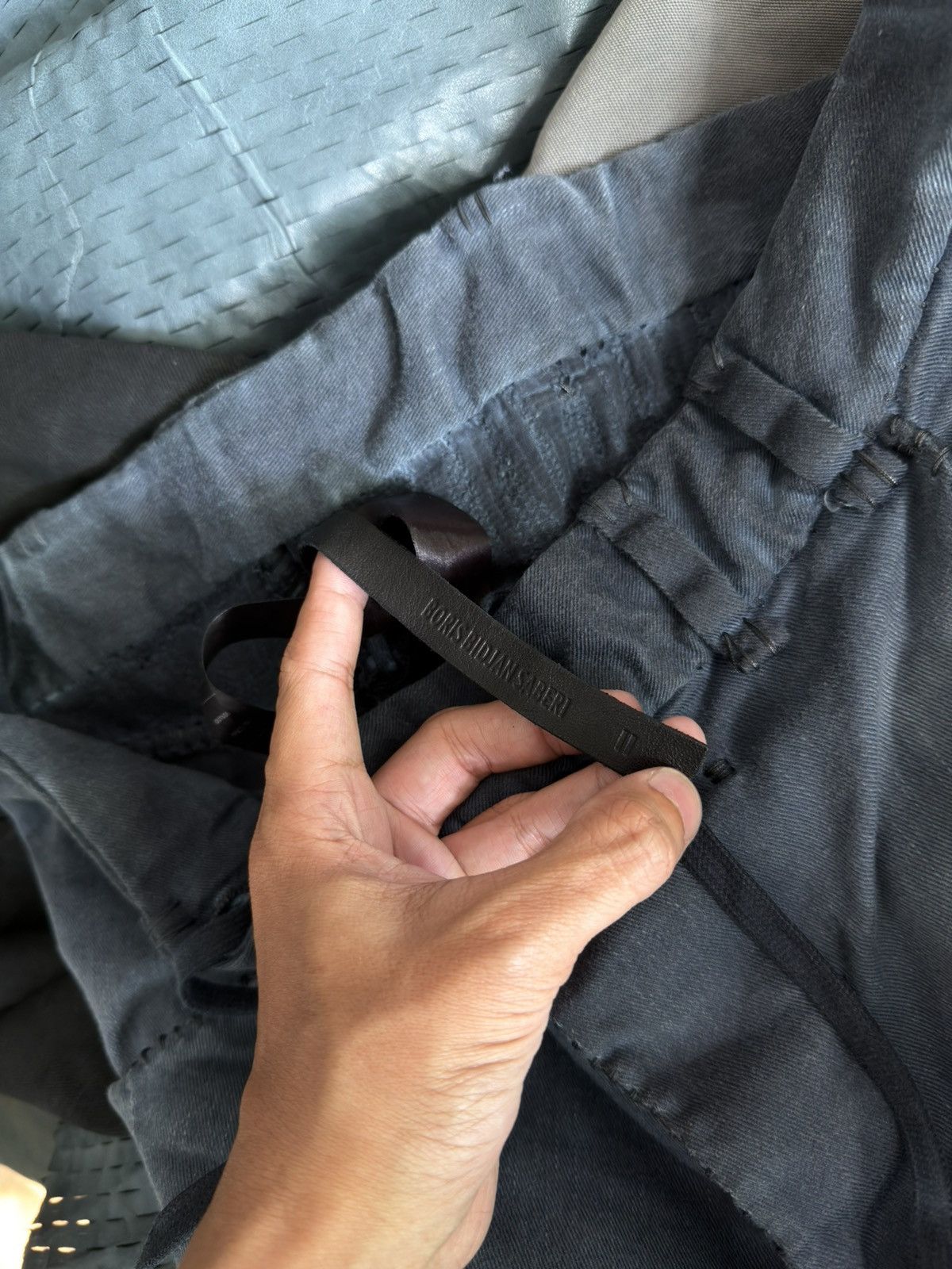 Boris Bidjan Saberi Boris Bidjan Saberi PH13 HS Handstitched Blue Pants Size US 34 / EU 50 - 9 Thumbnail