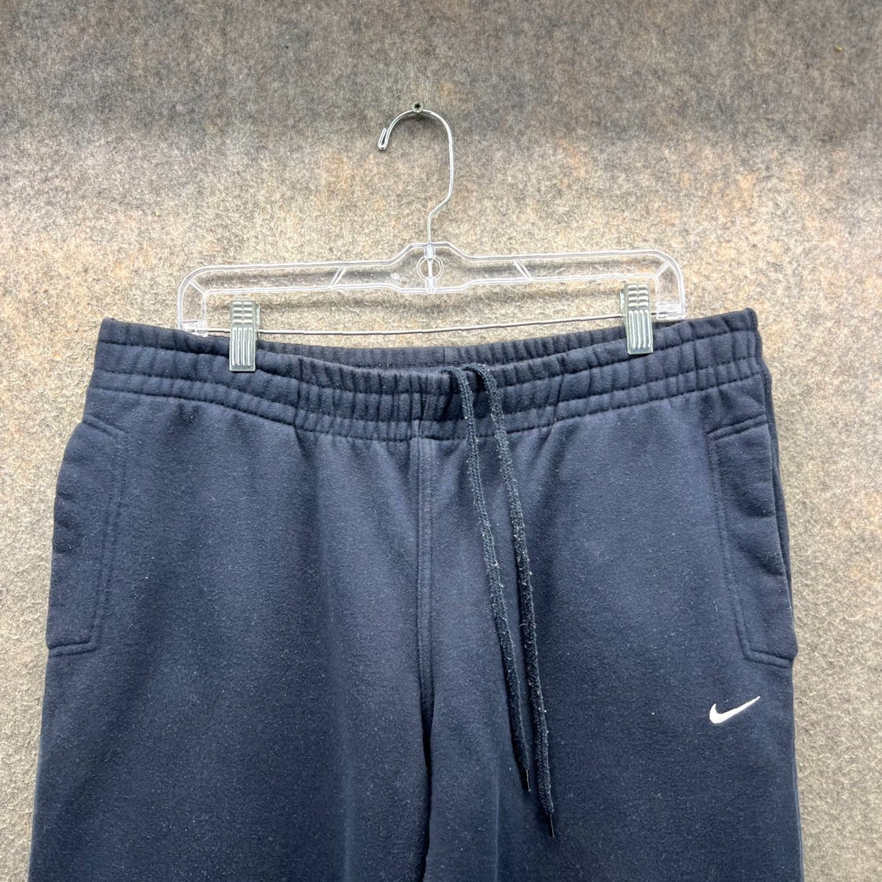 Nike VINTAGE Nike Club Fleece Pants Mens Medium Blue Navy Athletic Fleece Gym Logo Swoosh Size US 31 - 7 Thumbnail