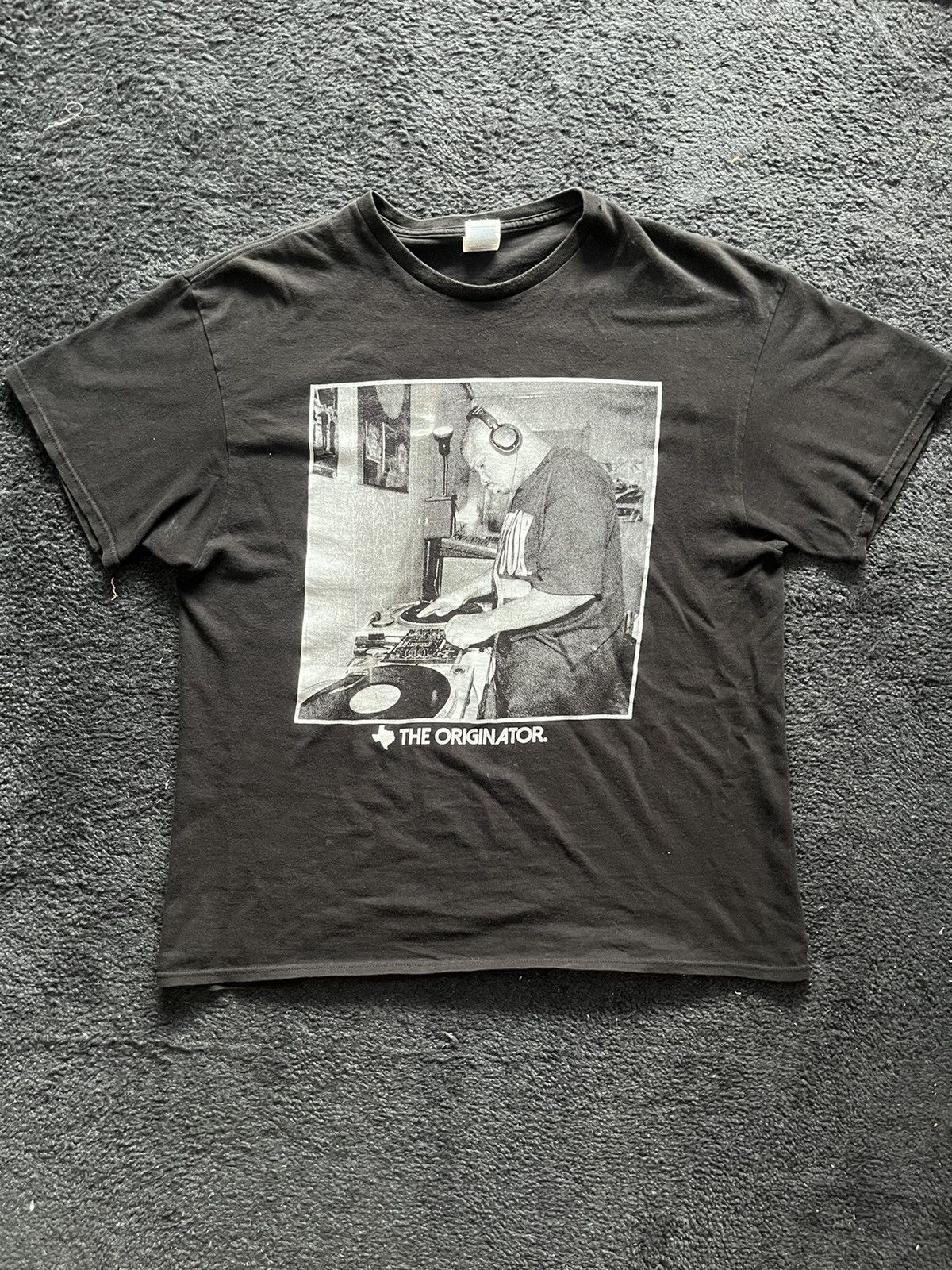 image of Rap Tees x Vintage Dj Screw Vintage "the Originator" Rap Tee in Black, Men's (Size XL)