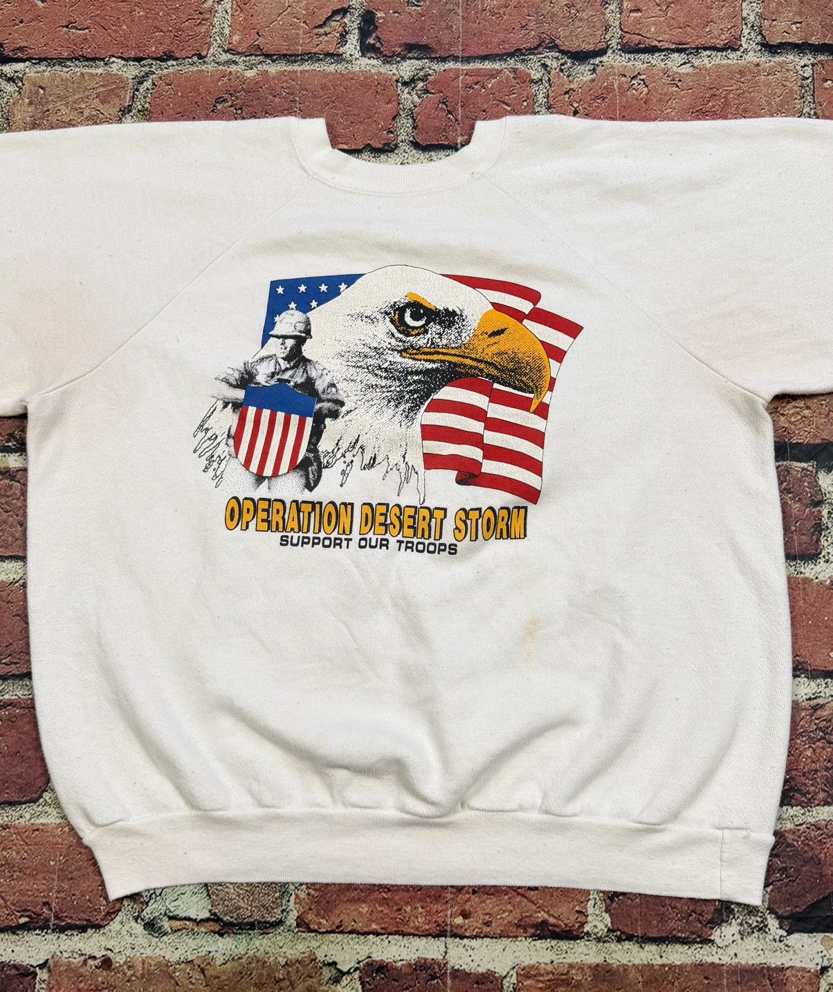 Vintage Vintage Operation Desert Storm Sweatshirt Crewneck 90s Boxy Size US L / EU 52-54 / 3 - 2 Thumbnail