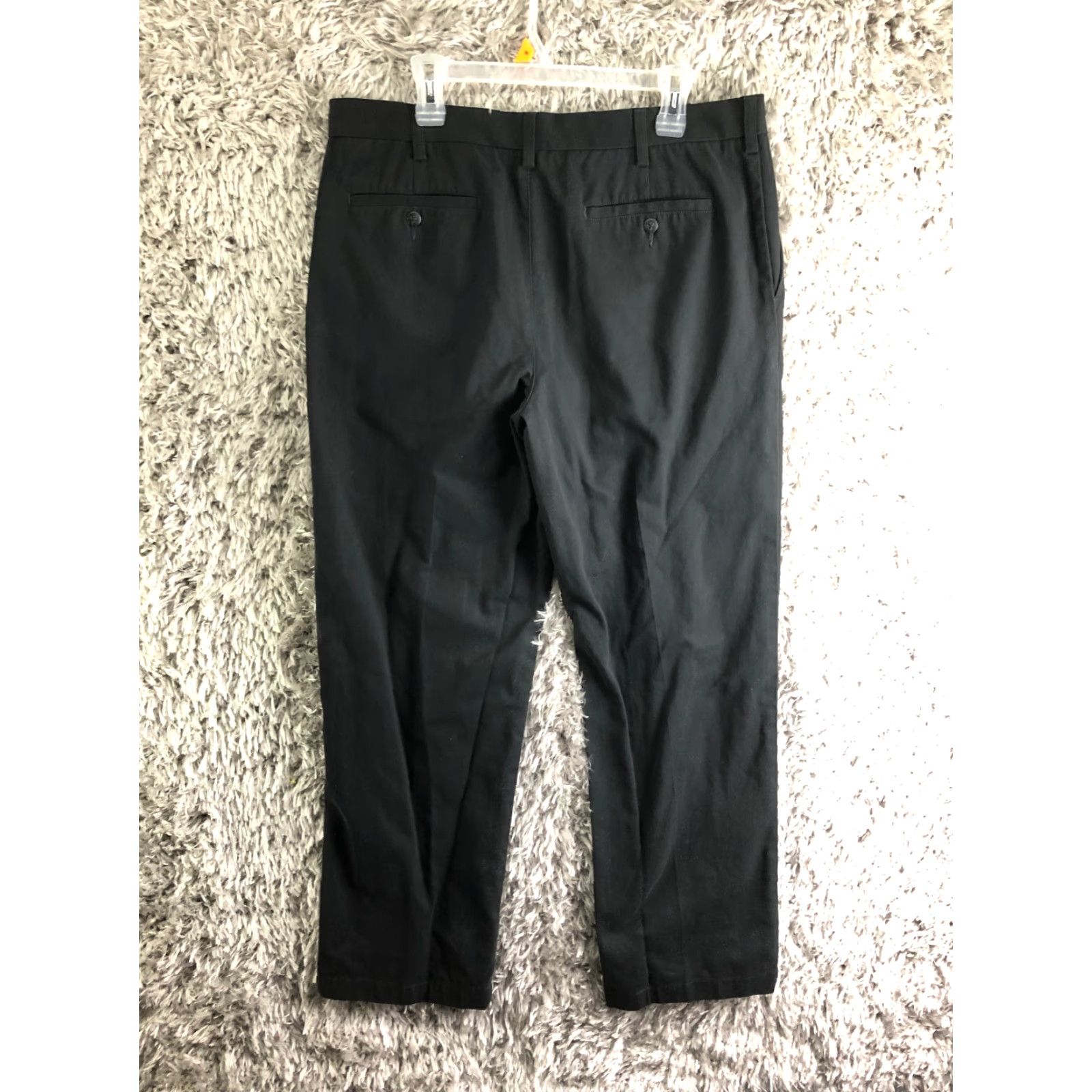 Croft & Barrow Croft & Barrow Pants 36x32 Black Classic Fit Mid Rise Straight Leg Mens Size US 36 / EU 52 - 5 Thumbnail