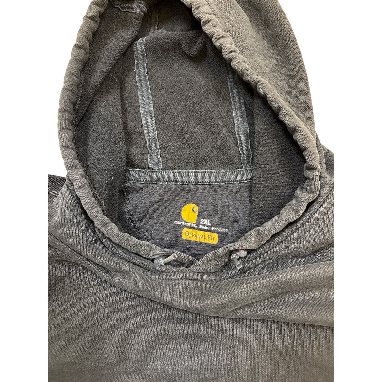 Carhartt Carhartt 2XL hoodie Black worn spell out sleeve sweatshirt Size US XXL / EU 58 / 5 - 3 Thumbnail