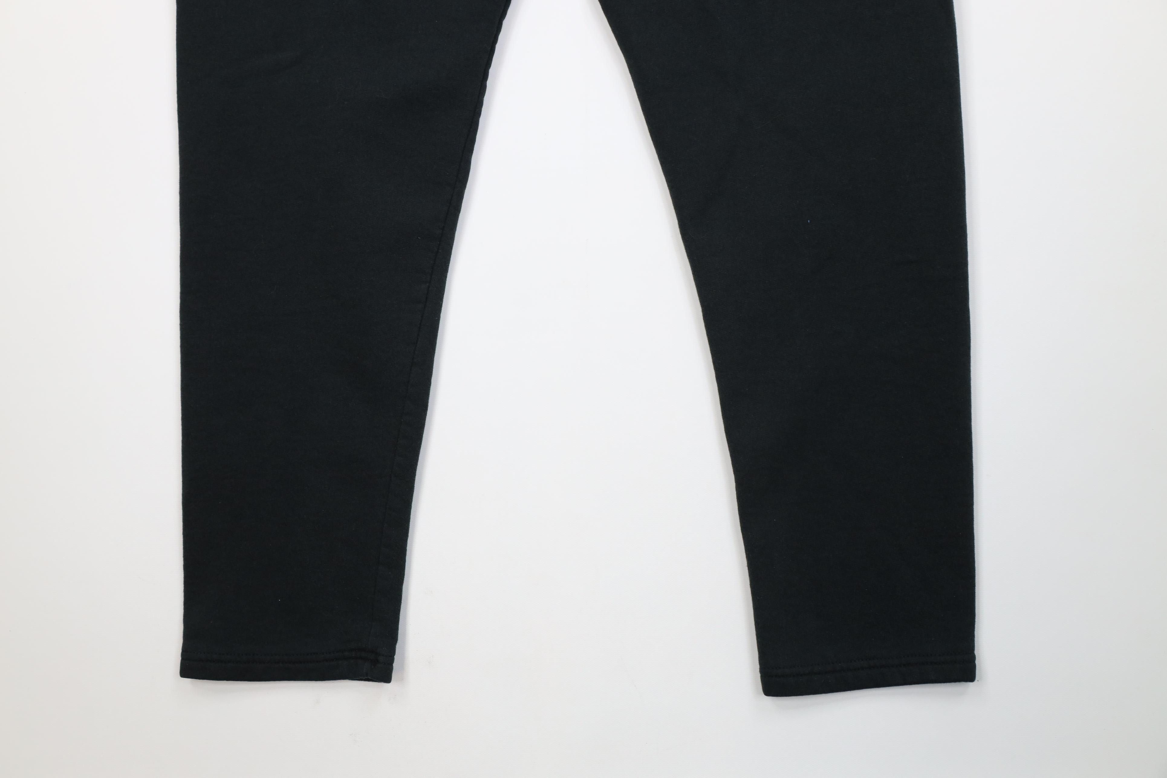 Vintage Vintage 90s Y2K Streetwear Tapered Leg Sweatpants Black Size US 34 / EU 50 - 11 Thumbnail