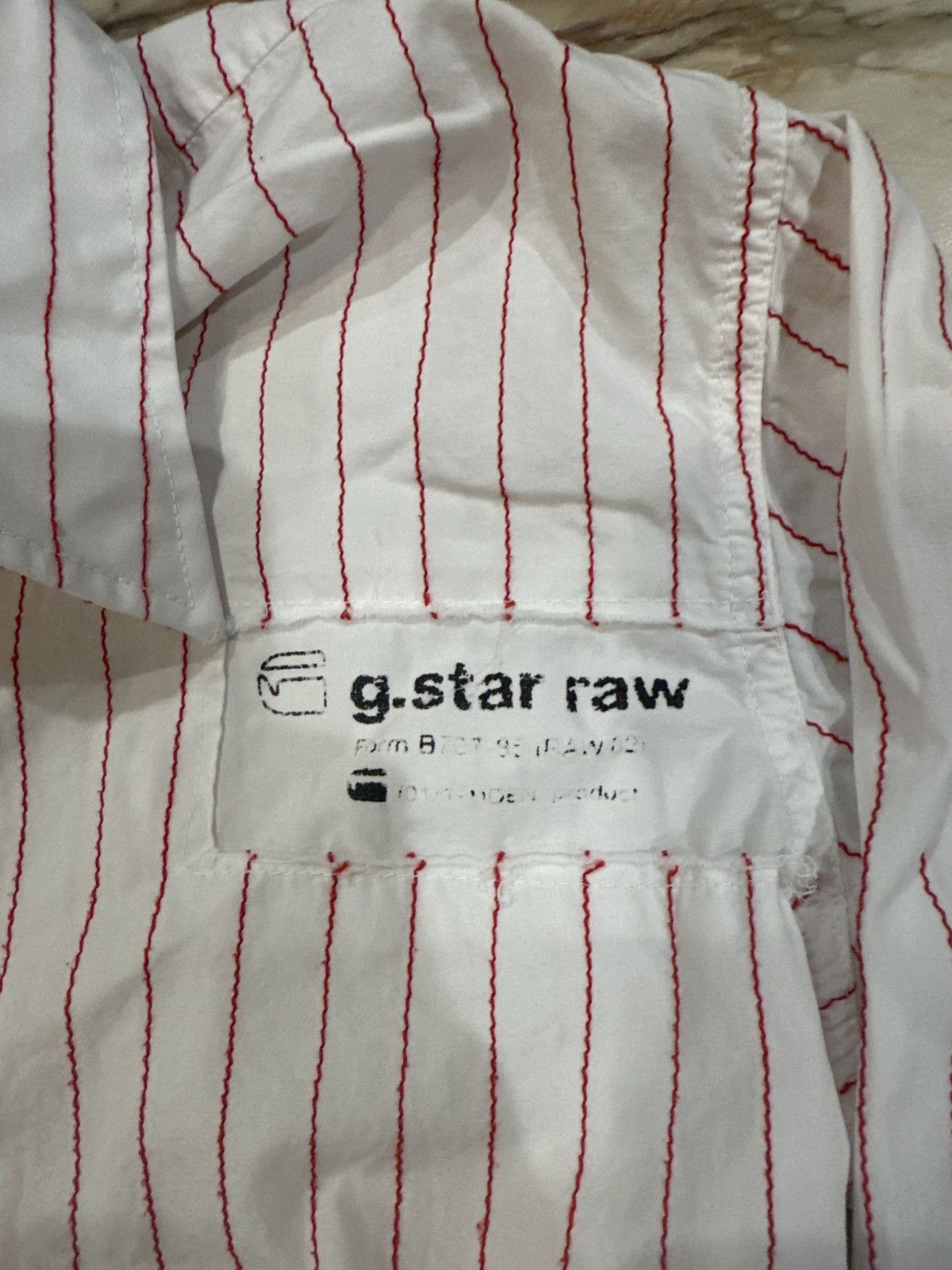 G-Star G star Raw Red Pinstripe Shirt Size US M / EU 48-50 / 2 - 2 Thumbnail
