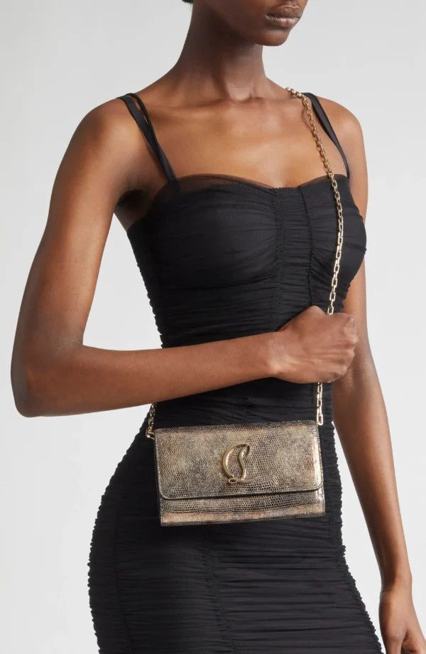 Christian Louboutin os11x0126 Size: OS / Loubi54 Sirene Snakeskin Wallet Size ONE SIZE - 3 Thumbnail