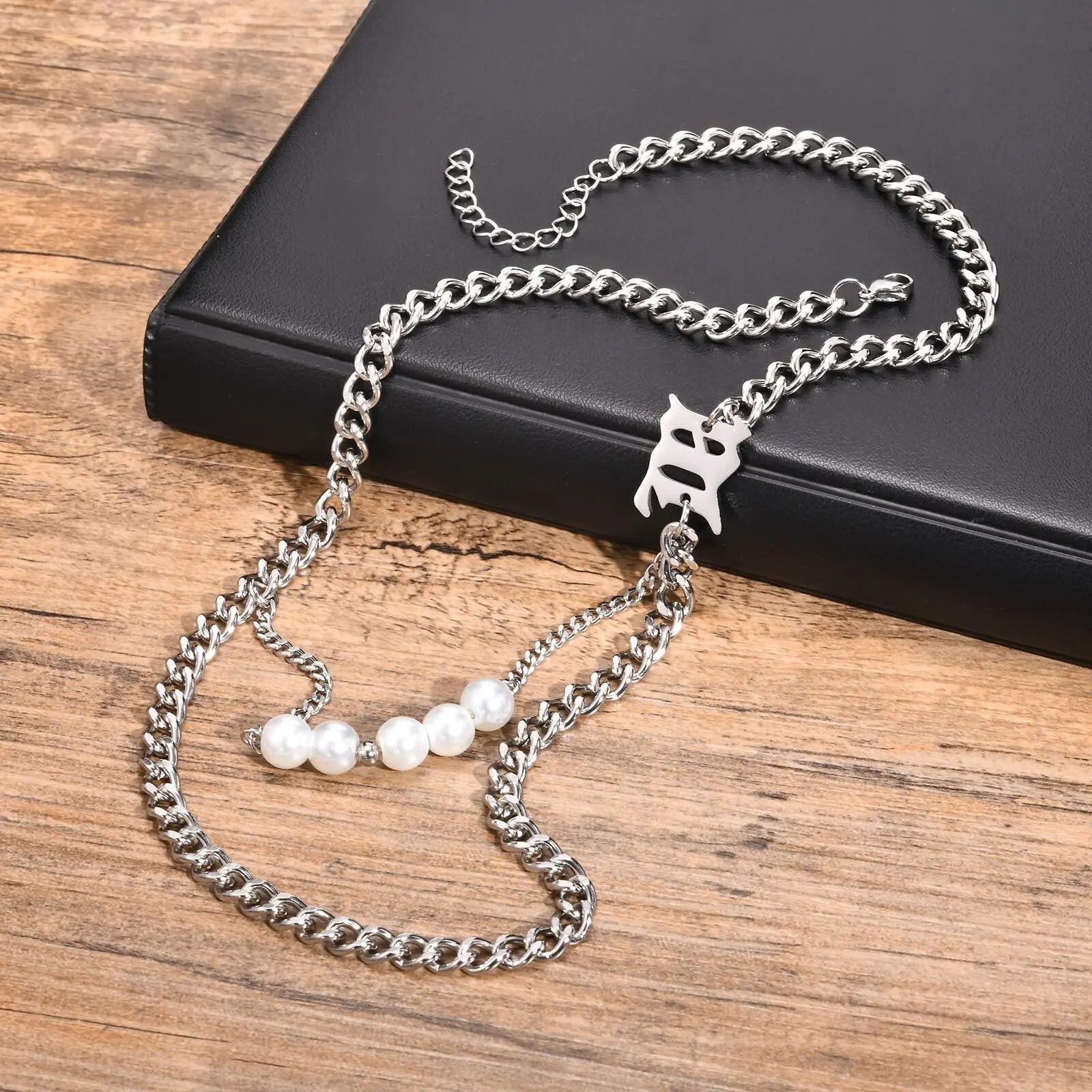 Jewelry × Vintage Pearl Cuban Chain Necklace Size ONE SIZE - 5 Thumbnail