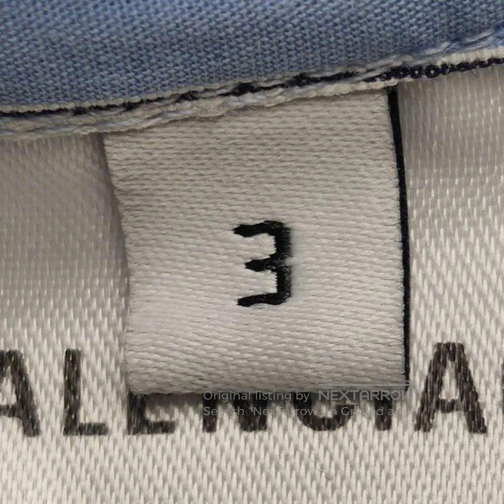 Balenciaga Balenciaga Color-Blocked Striped Cotton Shirt M. Size US M / EU 48-50 / 2 - 4 Thumbnail
