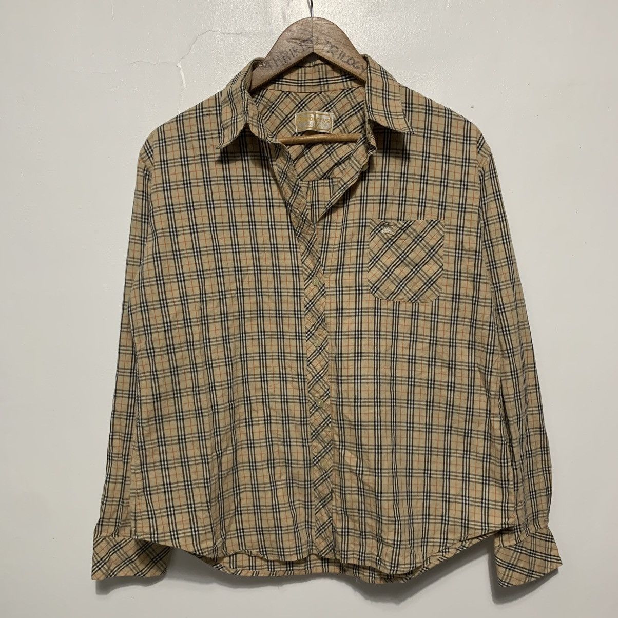 Burberry Vintage Burberry Plaid Buttons Size L / US 10 / IT 46 - 2 Thumbnail