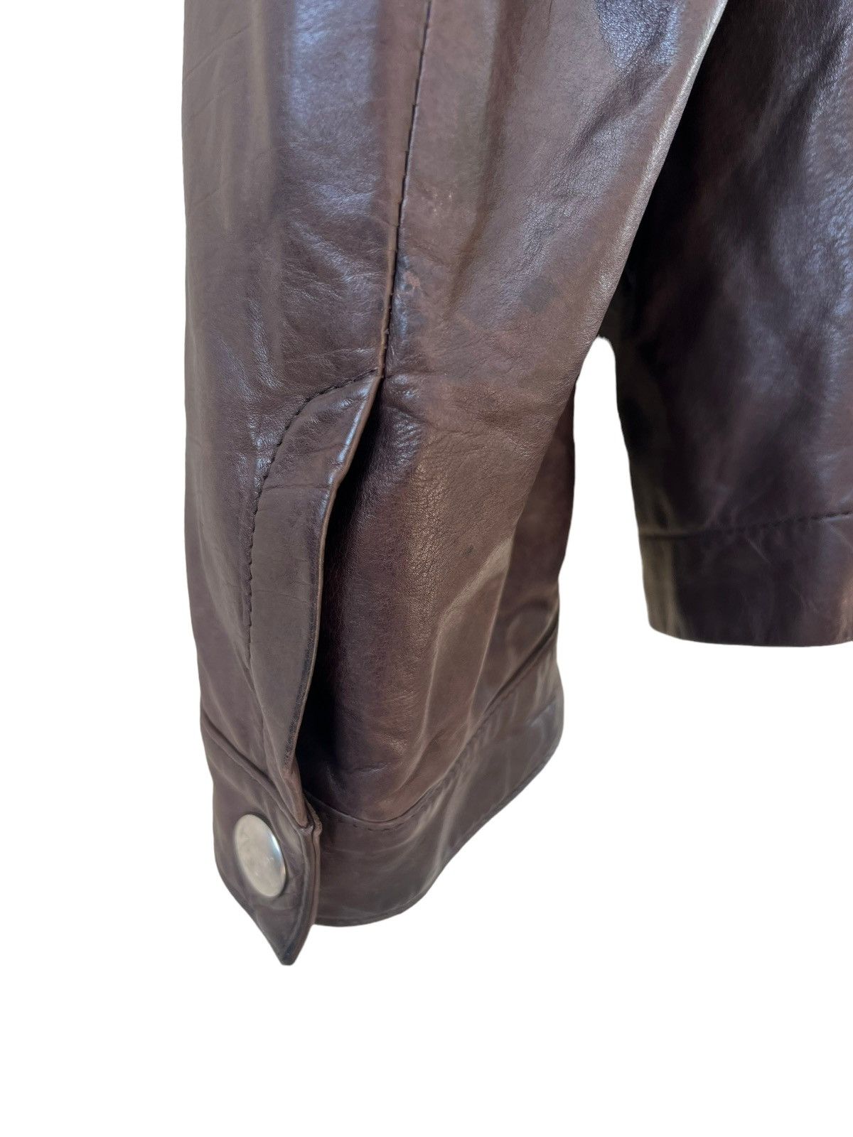 Ermenegildo Zegna Zegna Sport Patina Brown Leather Jacket Size US XXL / EU 58 / 5 - 19 Thumbnail