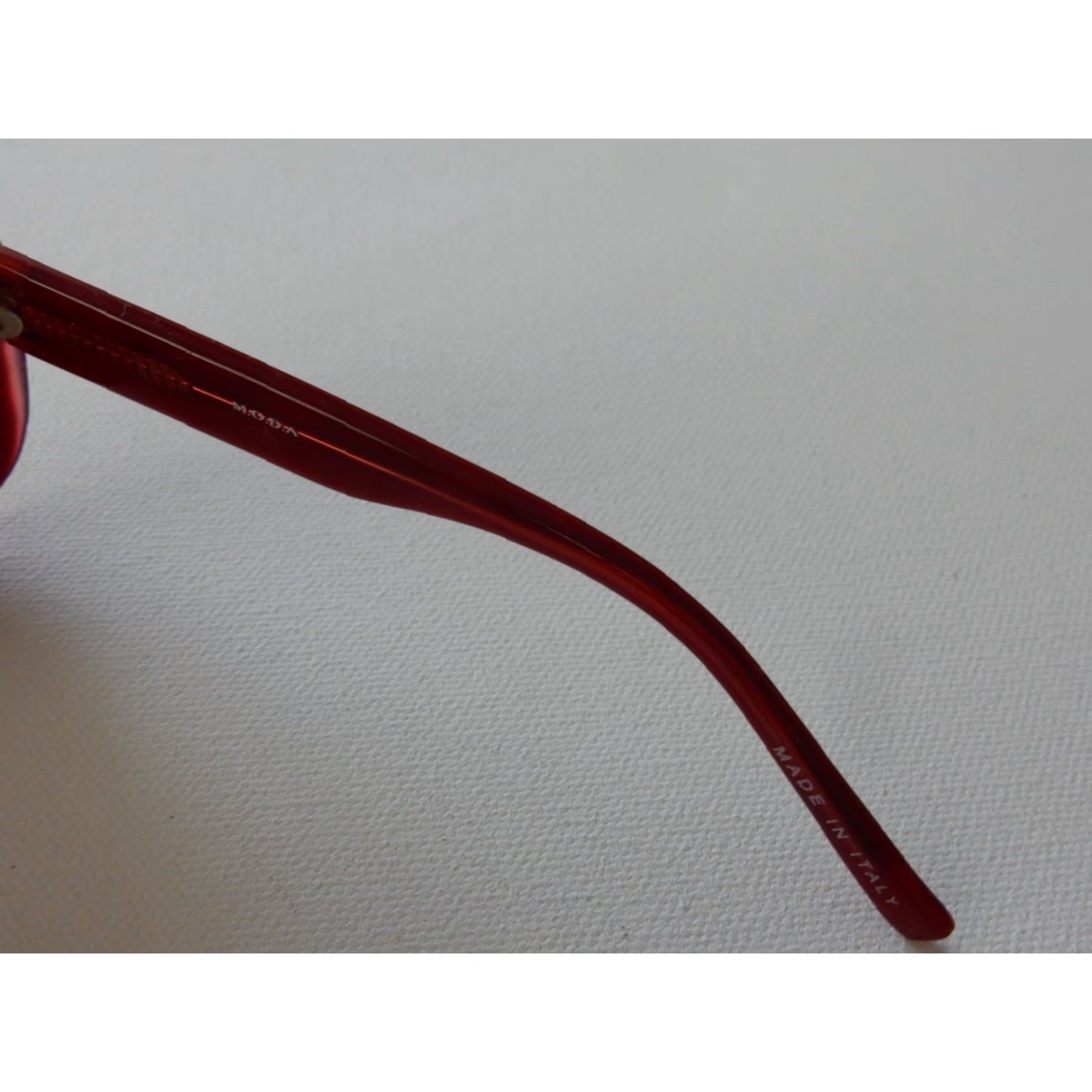 Vintage VINTAGE Moda Sunglasses Frames Only 57mm 17mm 135mm Red Women Italy Size ONE SIZE - 4 Thumbnail