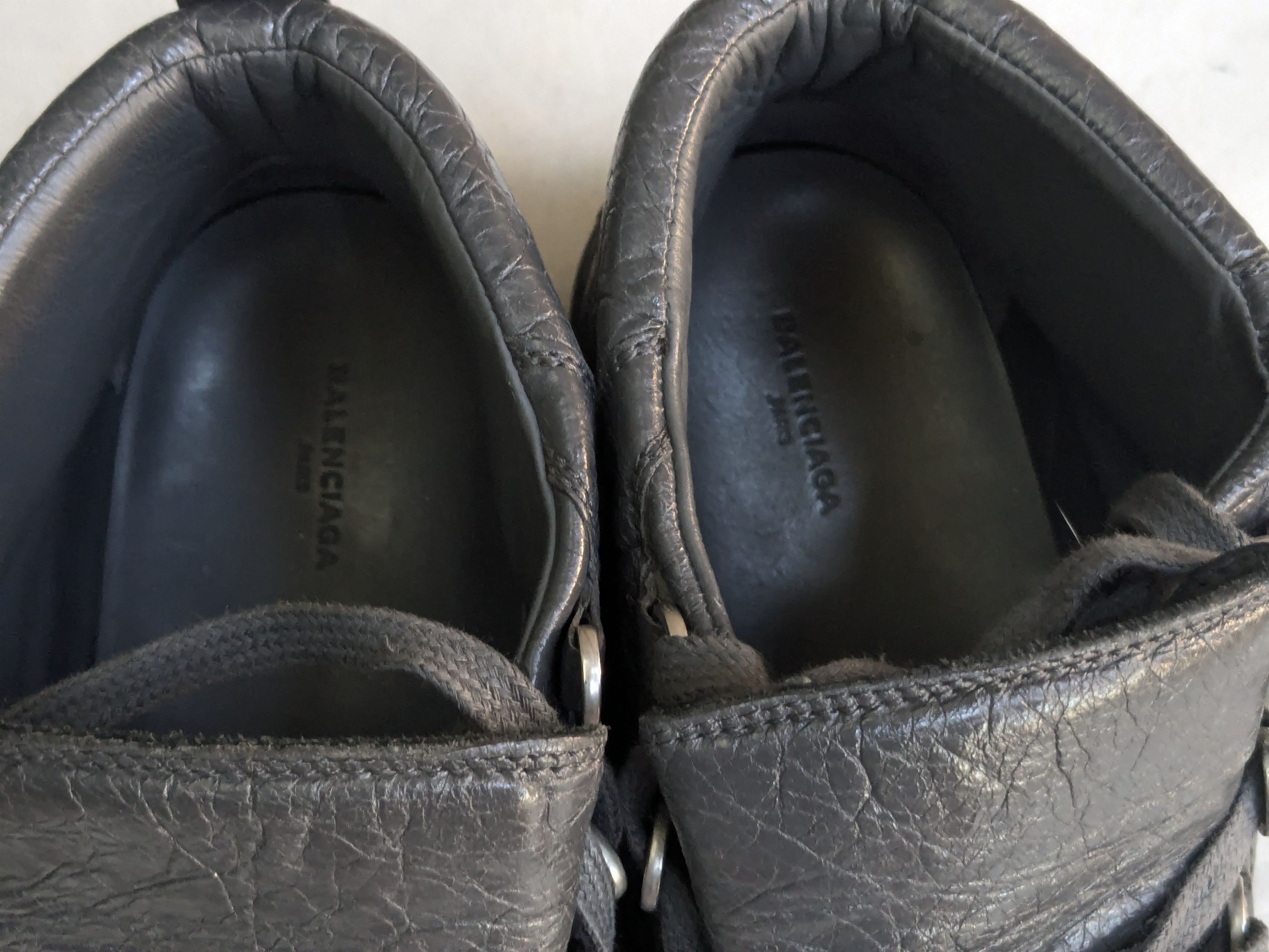 Balenciaga Balenciaga Arena Gray Black 12 High Tops Leather Size US 12 / EU 45 - 3 Thumbnail