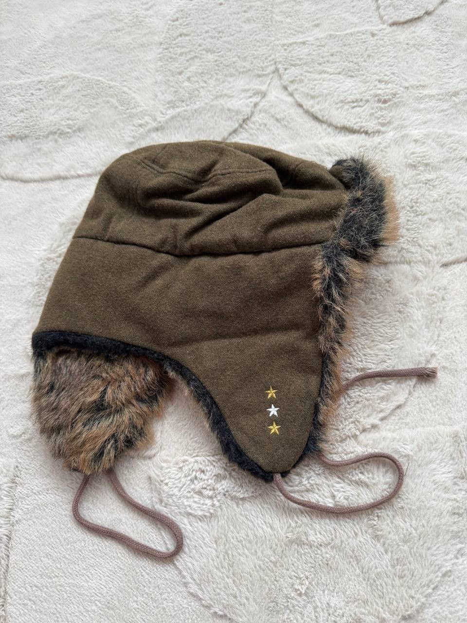 Billabong Vintage Billabong Fur Knit Trapper Hat Size ONE SIZE - 4 Thumbnail