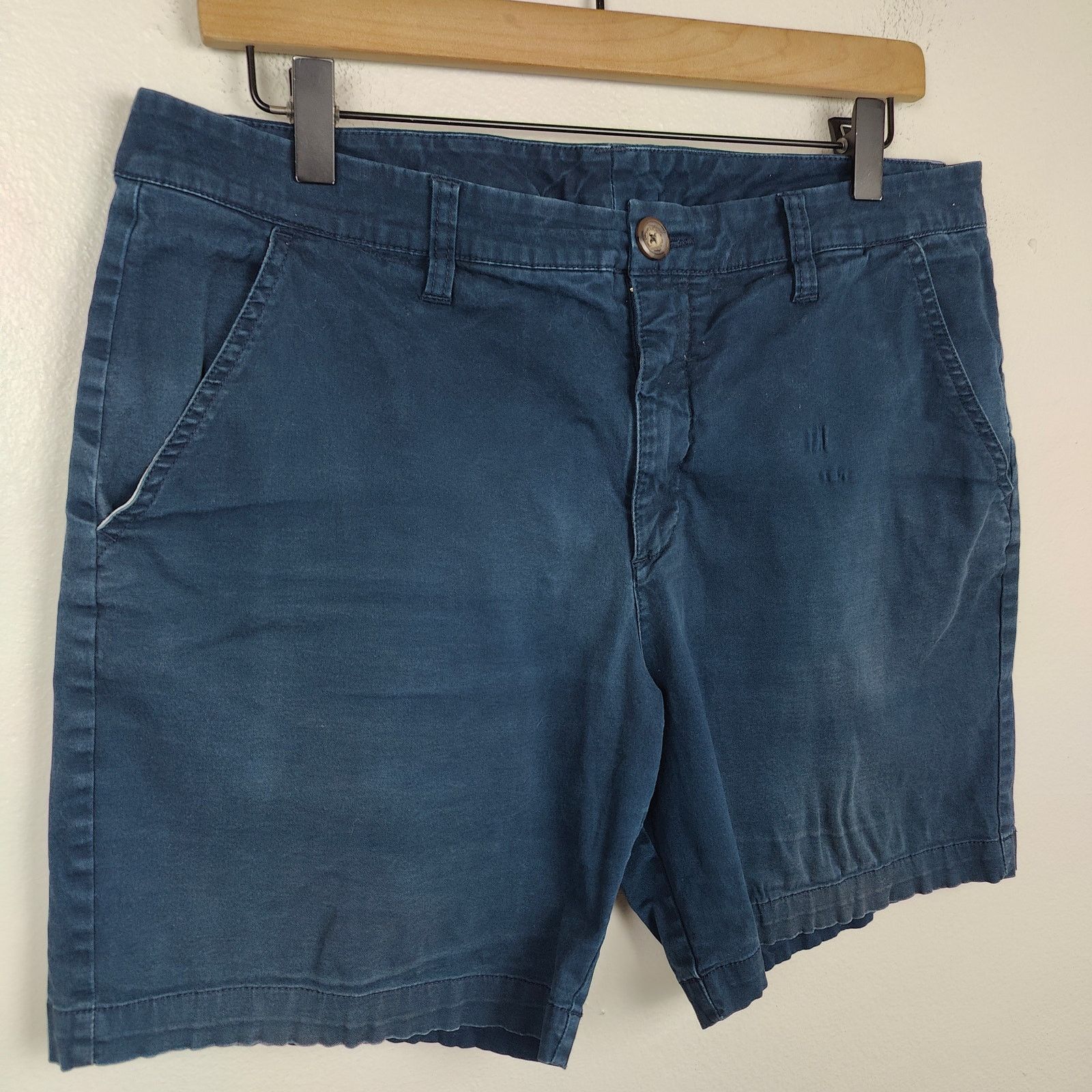 Chubbies Chubbies Chino Shorts Mens 35 Navy Blue Cotton 7" Size US 35 - 2 Thumbnail