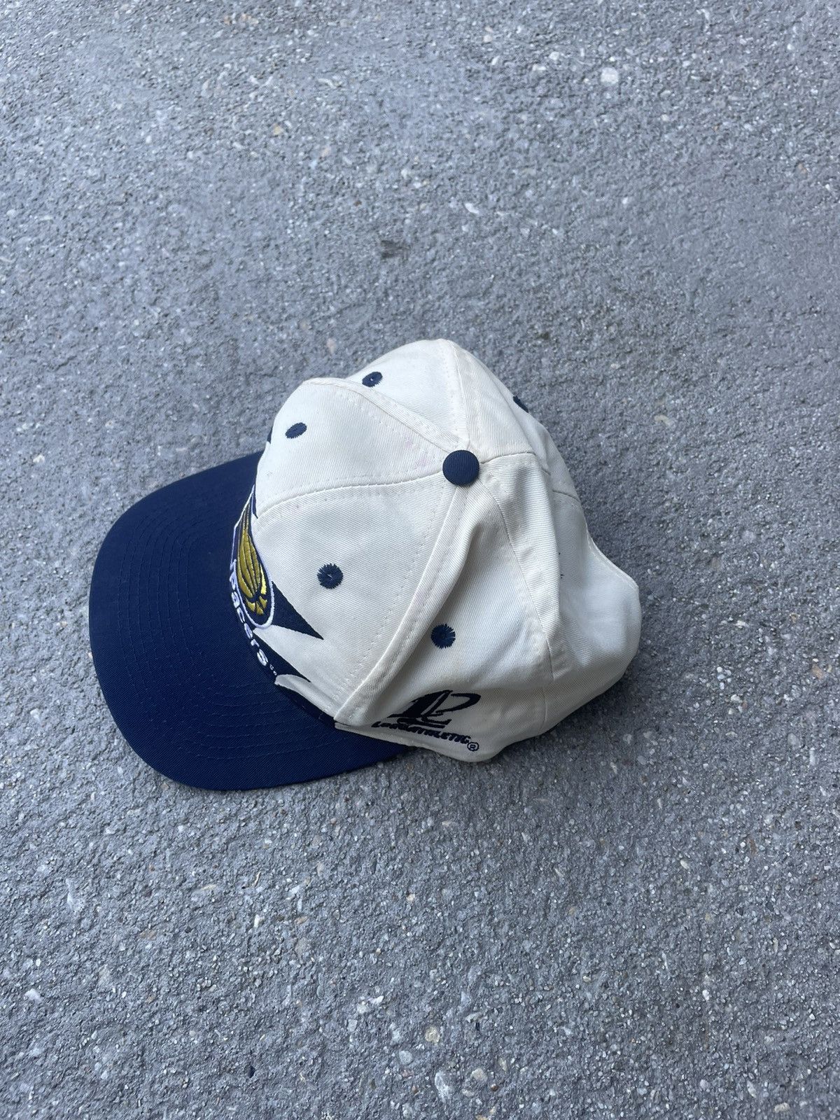 Logo Athletic × NBA × Vintage 1990's Logo Athletic Indian Pacers Sharktooth hat Size ONE SIZE - 3 Thumbnail