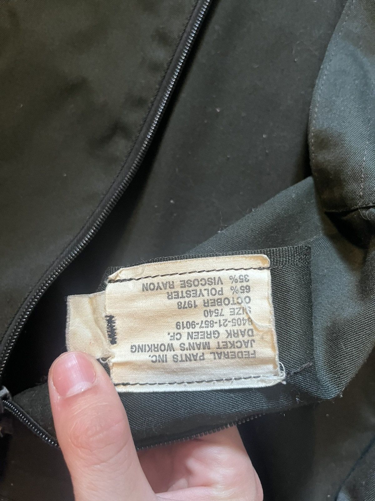 Vintage Vintage 1978 Federal Pants Inc. Men’s Working Zip Up Jacket Size US L / EU 52-54 / 3 - 4 Thumbnail