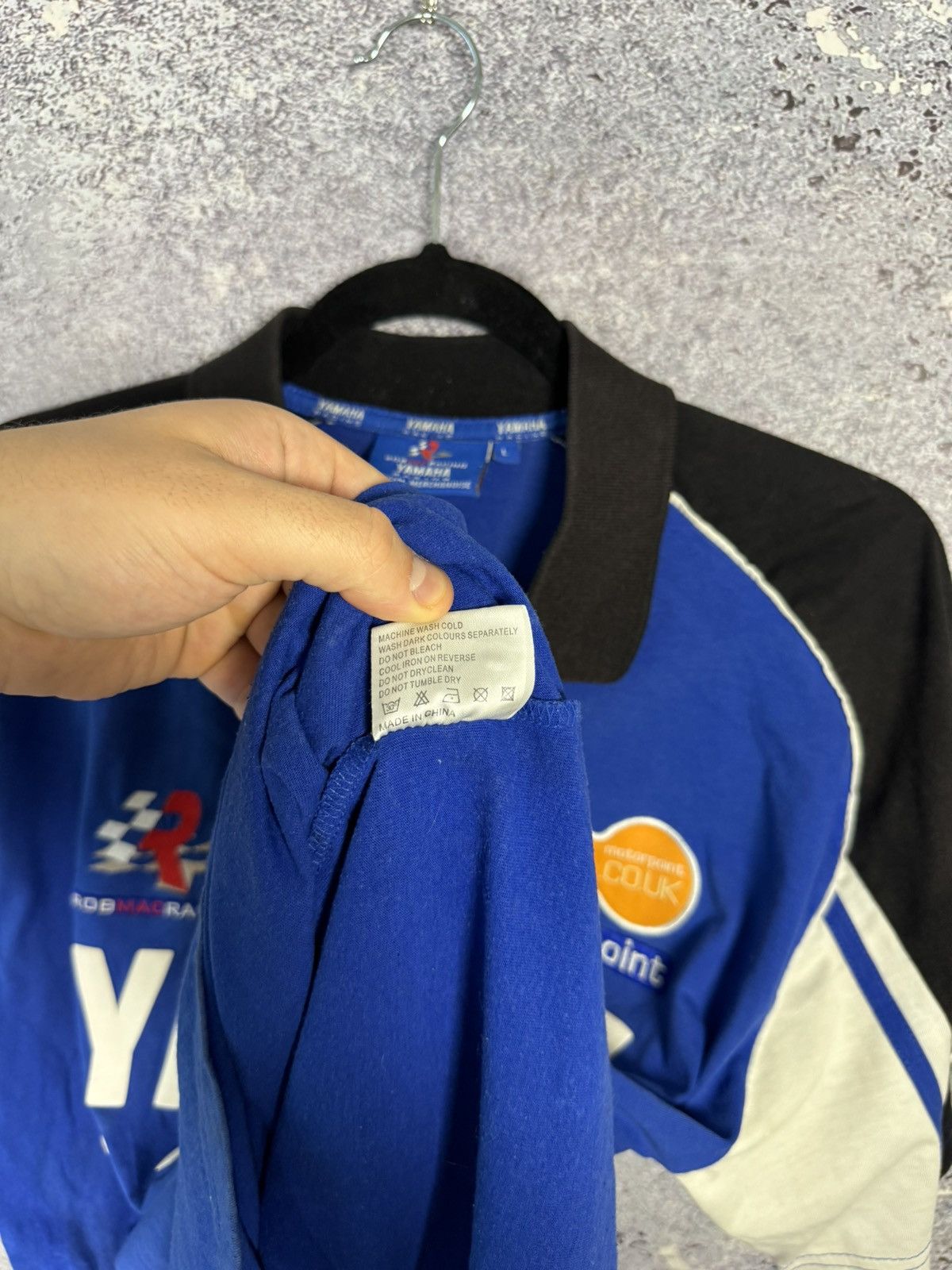 Vintage × Yamaha Vintage Yamaha Rob Mac Racing Superbike Moto Polo Shirt Size US L / EU 52-54 / 3 - 18 Thumbnail