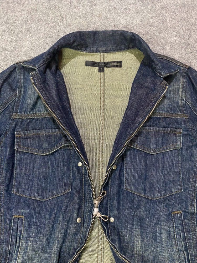 If Six Was Nine Vintage Shclussel Japan Bondage Denim Jacket Size US M / EU 48-50 / 2 - 3 Thumbnail