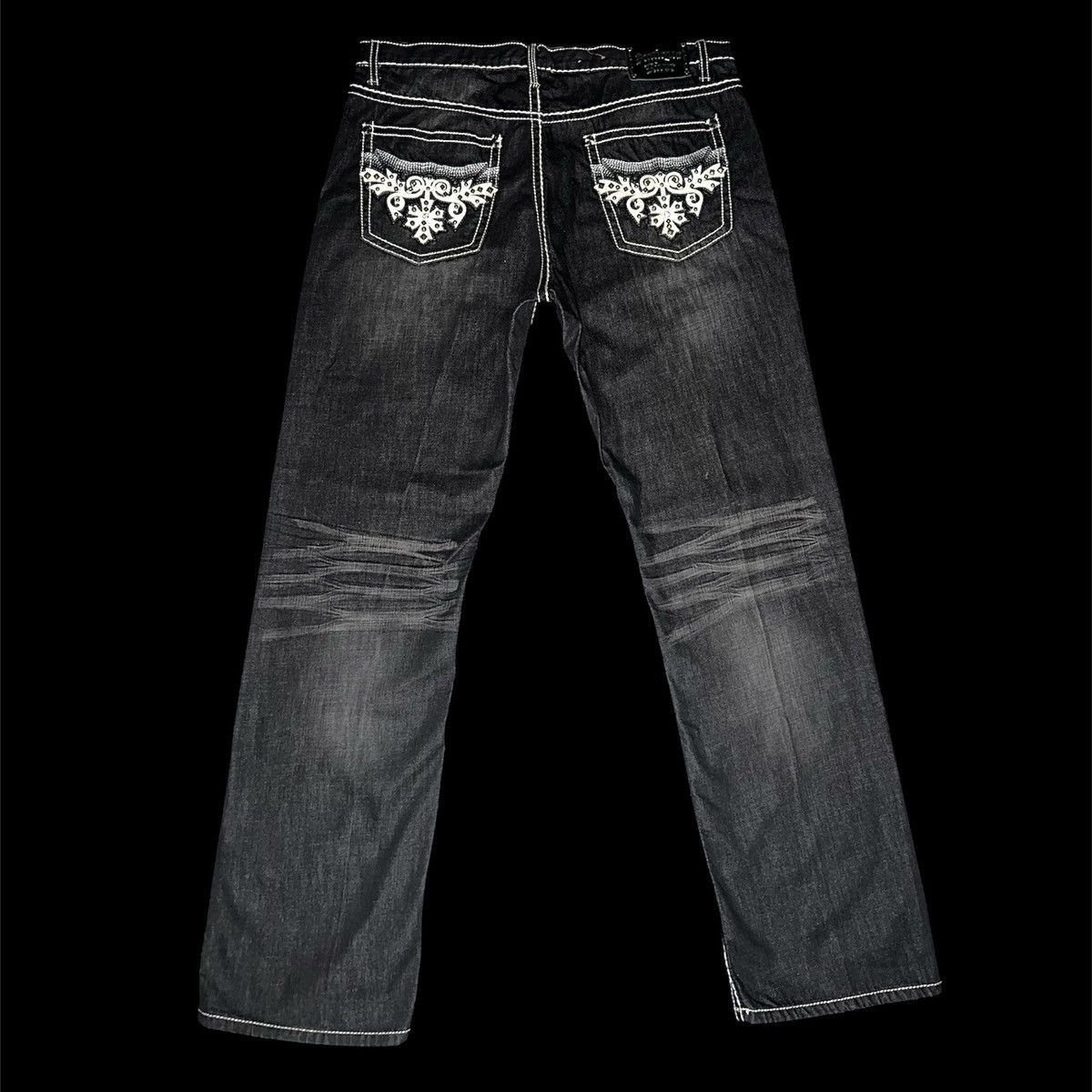 Affliction Antique Rivet Studded Distressed Jeans Size US 38 / EU 54 - 1 Thumbnail