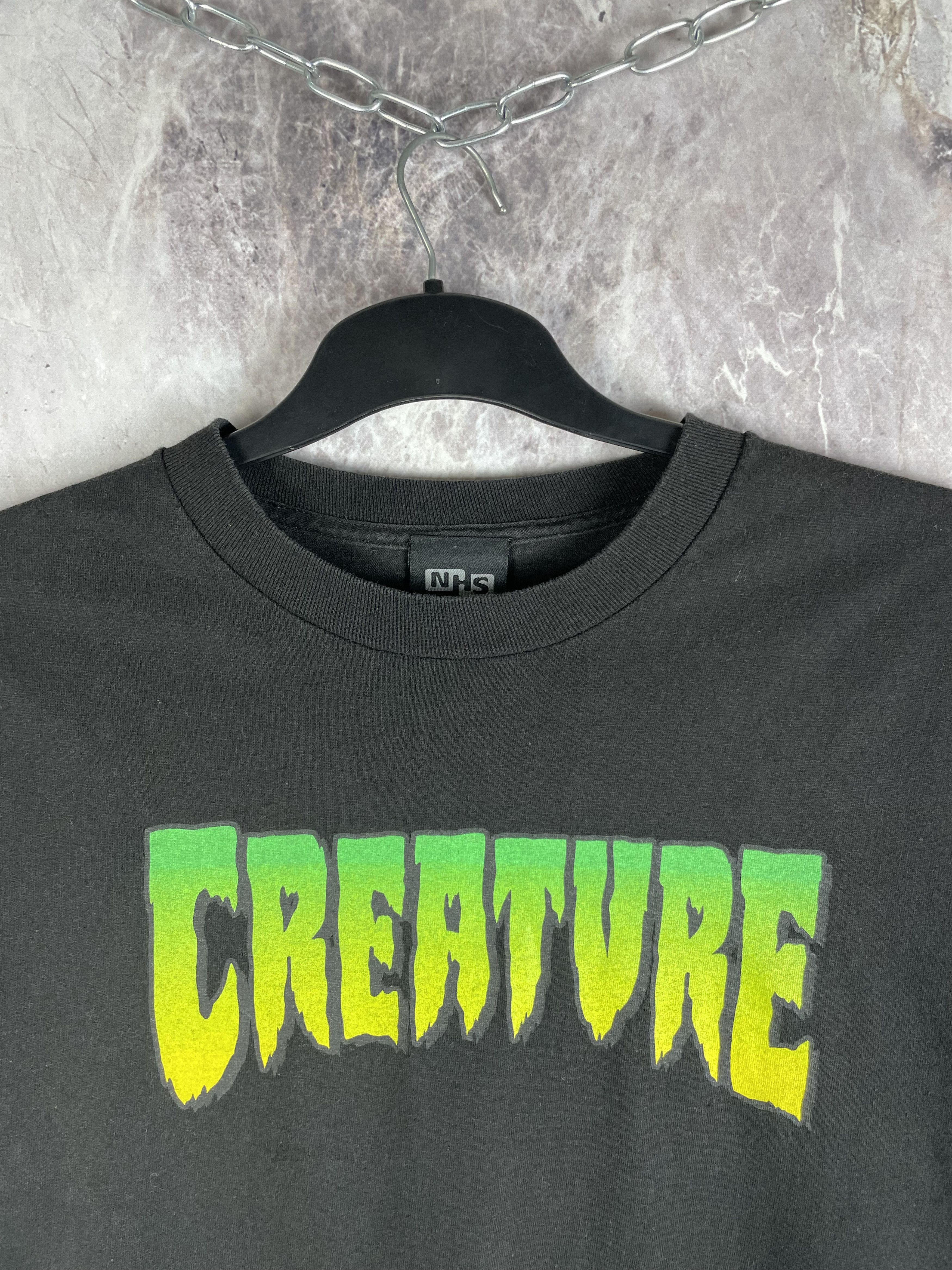 Vintage *RARE* Vintage Creature Skateboards Tee Size US XL / EU 56 / 4 - 4 Thumbnail