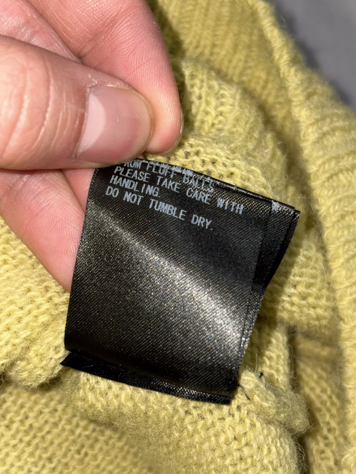 Undercover Size 5 Undercover Wool Pvc Transparent Trim Pullover Sweater Size US XL / EU 56 / 4 - 7 Thumbnail