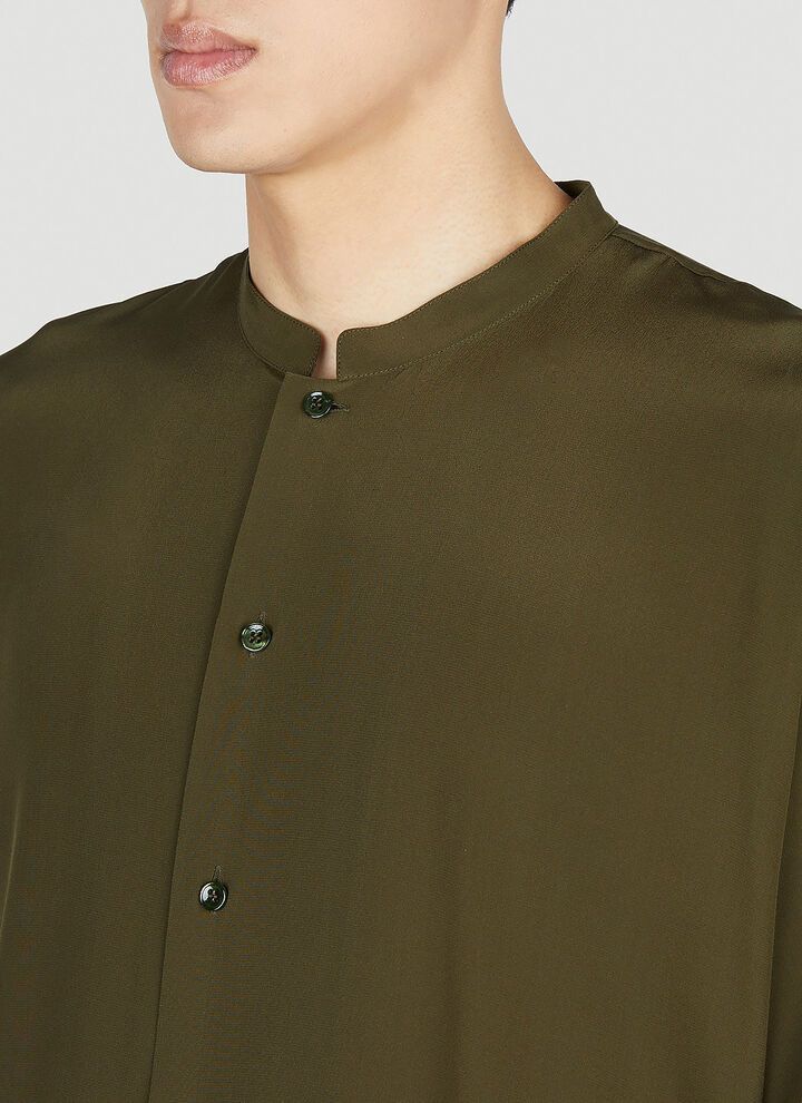 Saint Laurent Paris o1bcso1str1124 Tunic Shirt in Green Size US XL / EU 56 / 4 - 8 Thumbnail