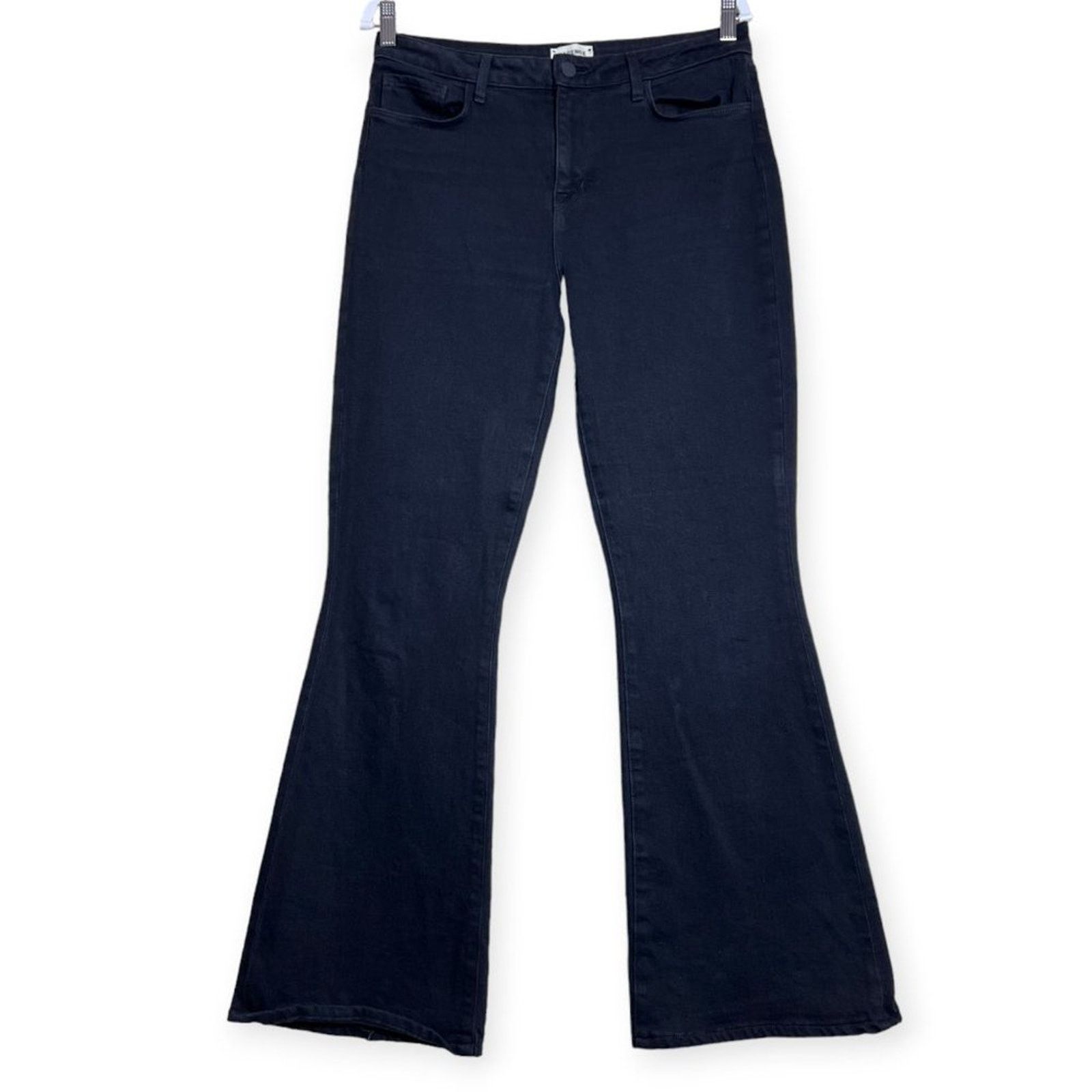 L'AGENCE L'AGENCE High Rise Black Flare Jeans Size 30 Size 30" / US 8 / IT 44 - 1 Thumbnail