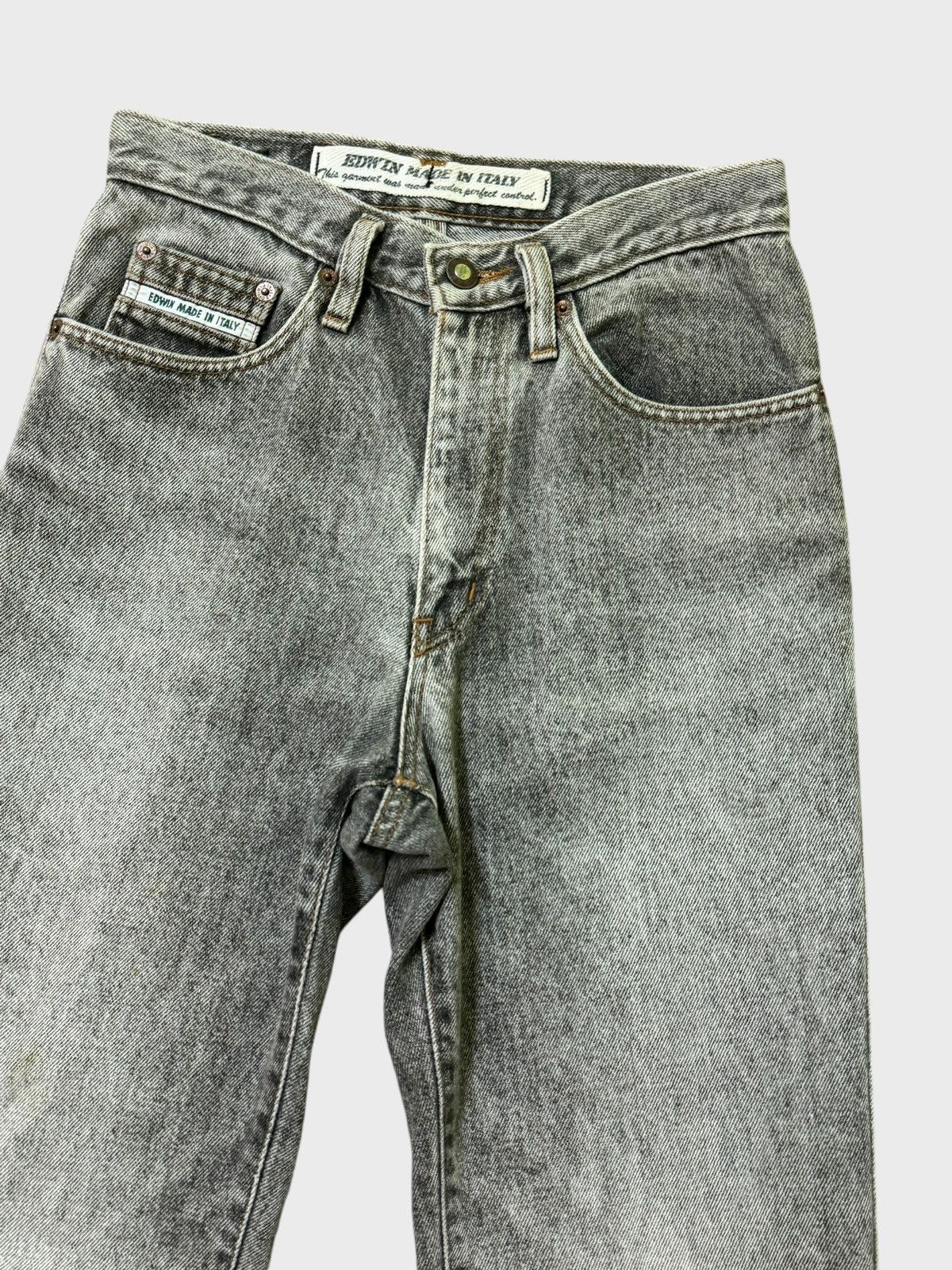 Edwin × Hysteric Glamour × If Six Was Nine VINTAGE EDWIN ITALY DISTRESSED JEANS RARE Size US 27 - 5 Thumbnail