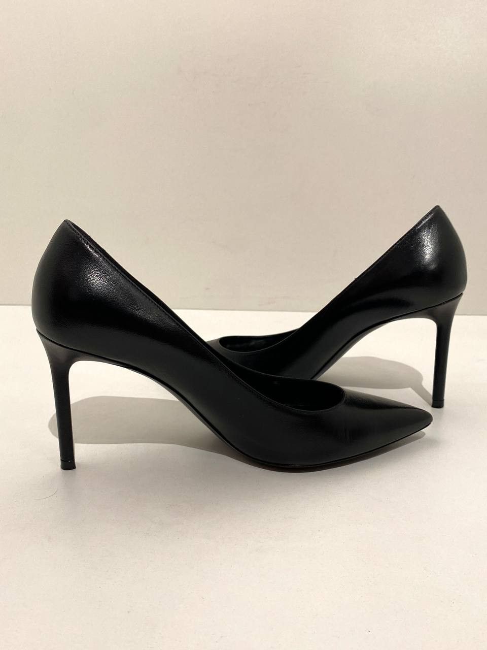 Saint Laurent Paris Saint Laurent Paris Anja Opium Leather Pointed Pumps Heels Size US 6.5 / IT 36.5 - 8 Thumbnail