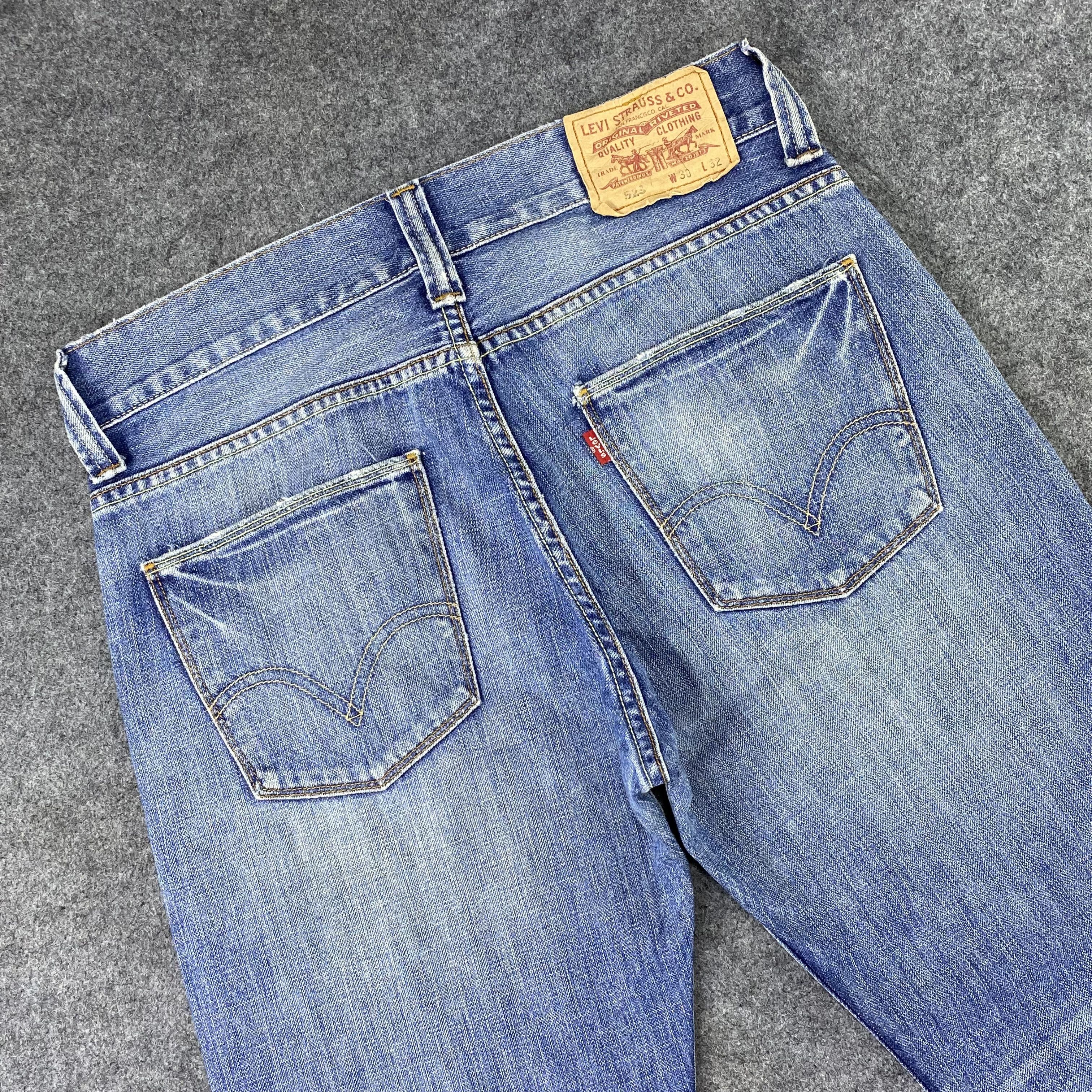 Levi's Vintage Levi's 523 Straight Blue Wash Jeans-J1144 Size US 32 / EU 48 - 6 Thumbnail