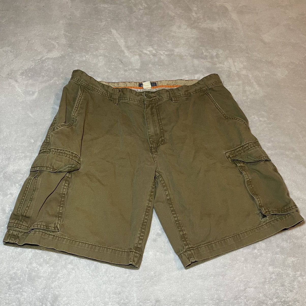 St. Johns Bay Vintage 90s St Johns Bay Mens Brown Cotton Cargo Shorts 38 Size US 38 / EU 54 - 1 Thumbnail