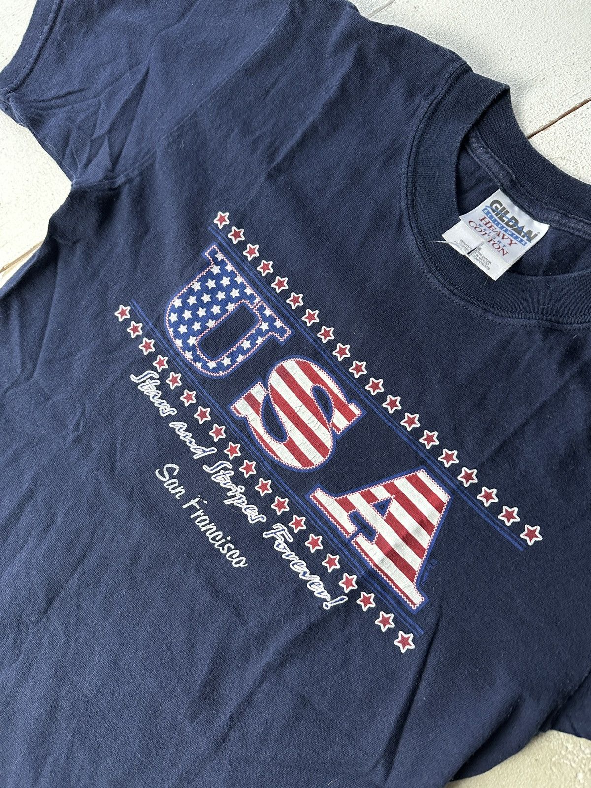 Vintage 🚨Vtg 90s San Francisco STARS AND STRIPED USA Size US S / EU 44-46 / 1 - 4 Thumbnail
