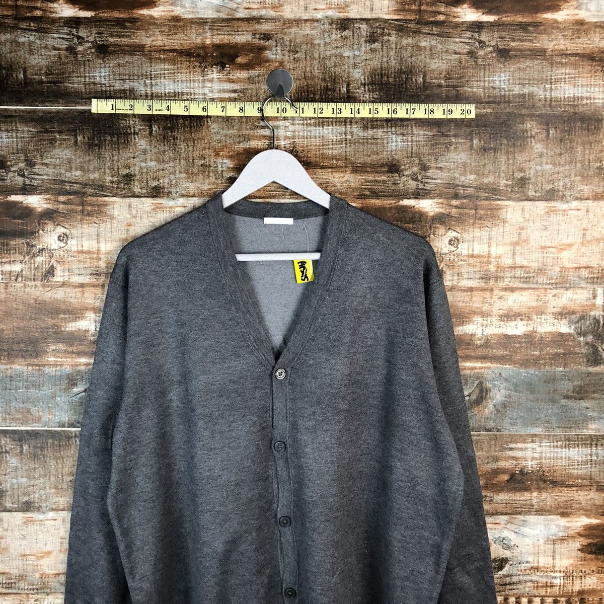 GU GU Grey Cardigan Knitwear #A1545 Size US XL / EU 56 / 4 - 2 Thumbnail