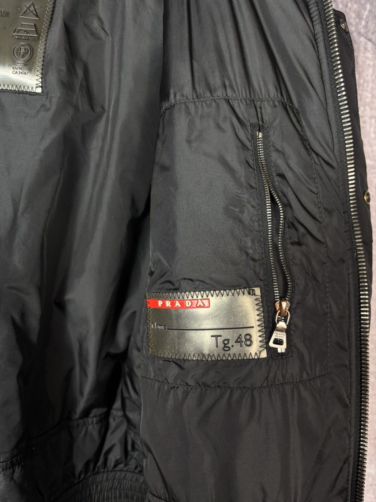 Prada Prada Sport Archive Gore Tex Nylon Bomber Jacket Linea Rossa Size US M / EU 48-50 / 2 - 17 Thumbnail