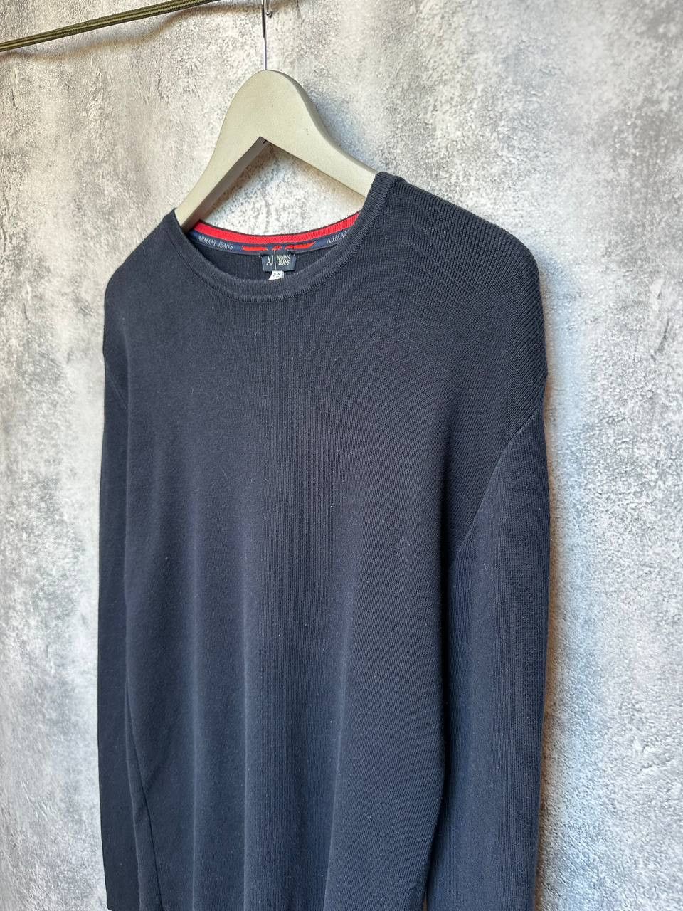 Armani Armani Jeans Vintage Sweater Navy Jumper Stripes Pullover Size US XL / EU 56 / 4 - 6 Thumbnail