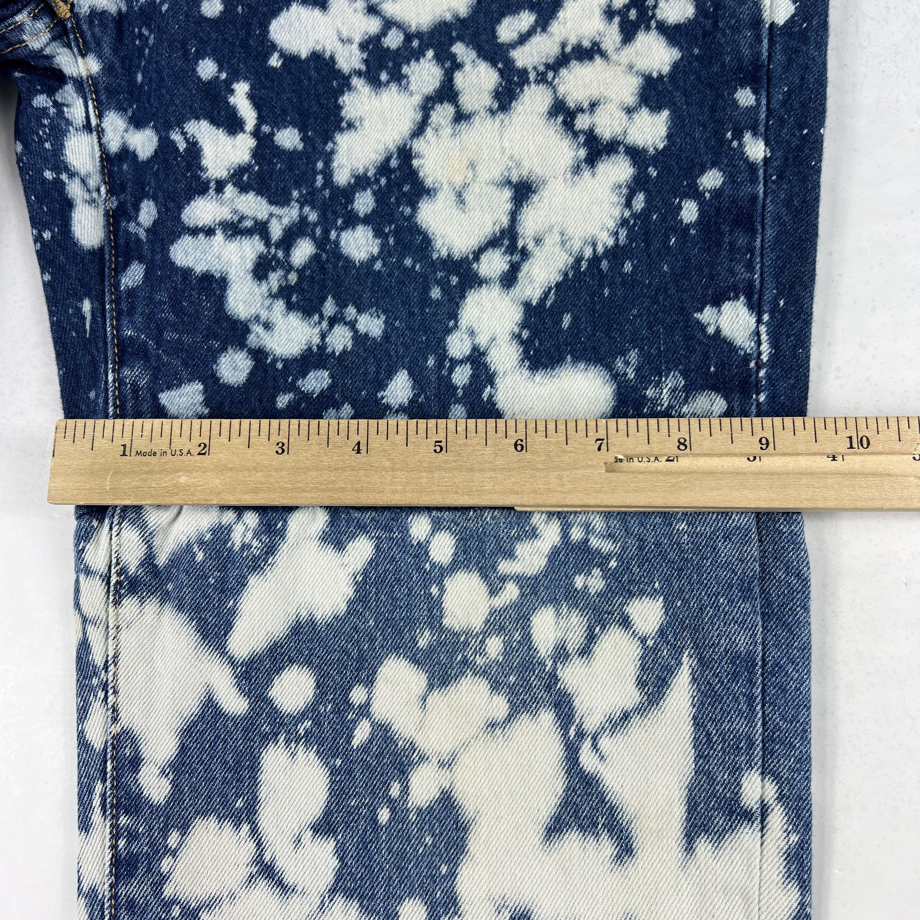 Levi's Levi's Jeans Men 541 Athletic Tapered Blue Bleached Denim Size US 33 - 22 Thumbnail