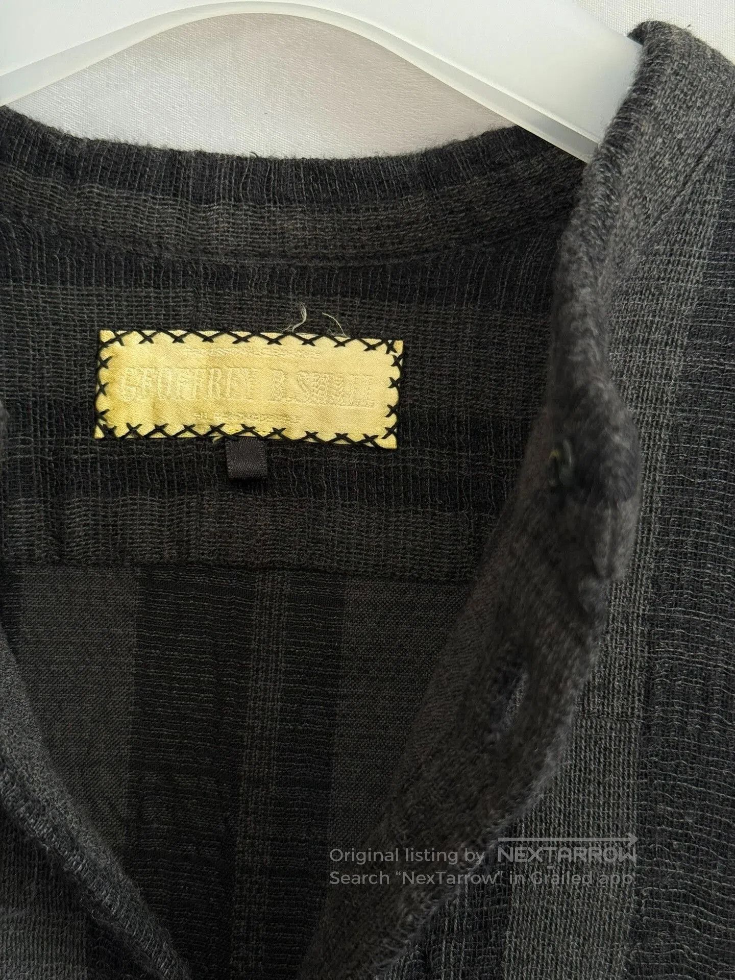 Geoffrey b.small 20SS Check Double-Layer Shirt.