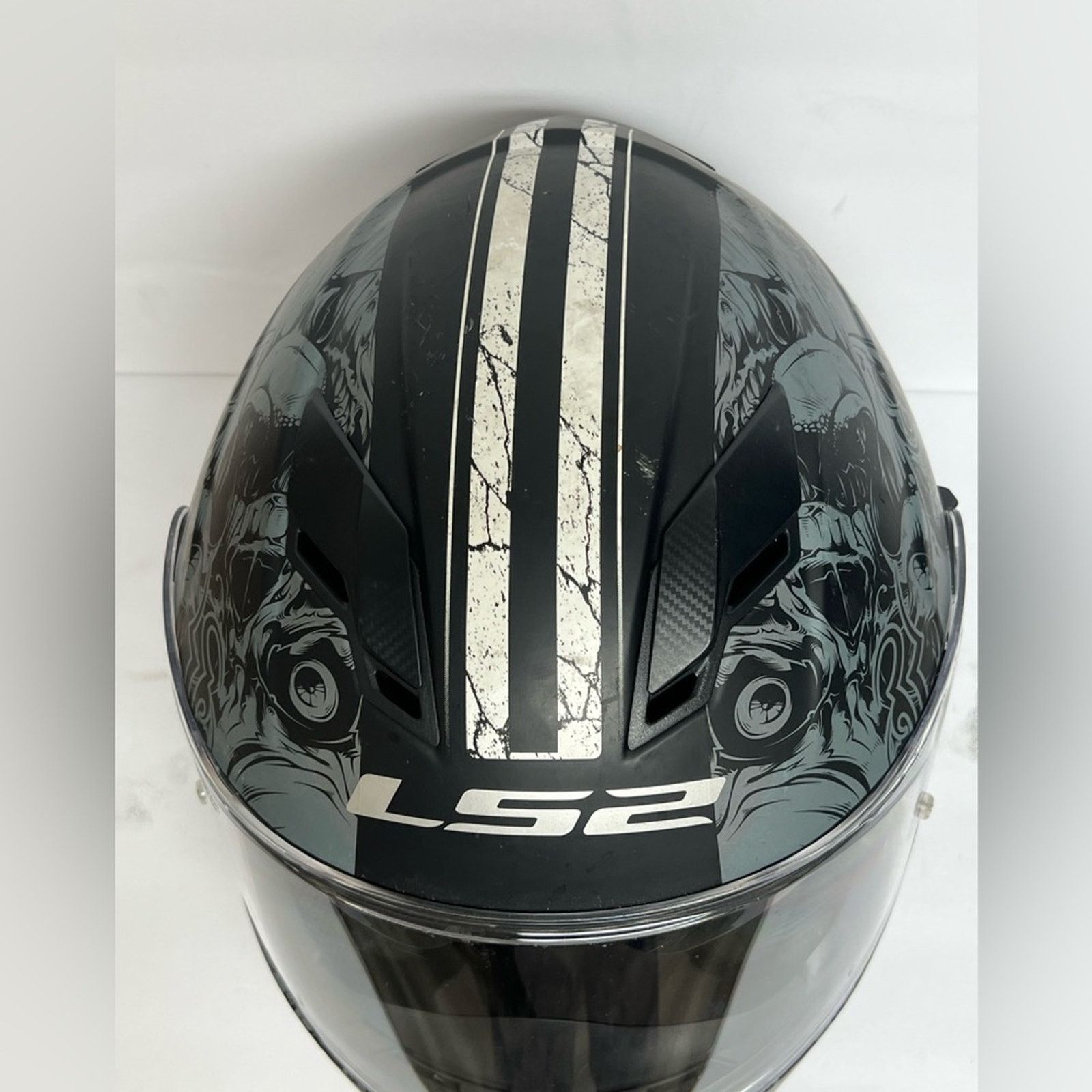 Other LS2 Stream Evo Motorcycle Helmet Matte Black Skull - FF320 Size ONE SIZE - 3 Thumbnail