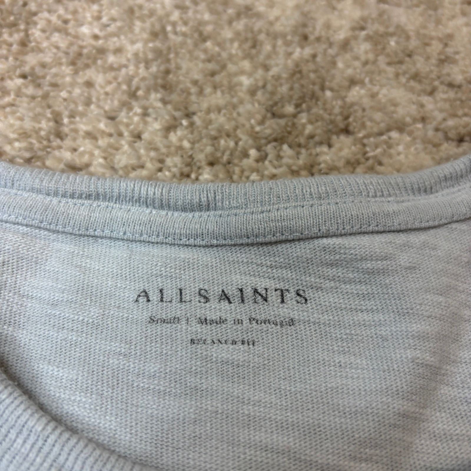 Allsaints Allsaints Halen Slub Cotton Short Sleeve Crew Shirt Men's S Size US S / EU 44-46 / 1 - 6 Thumbnail