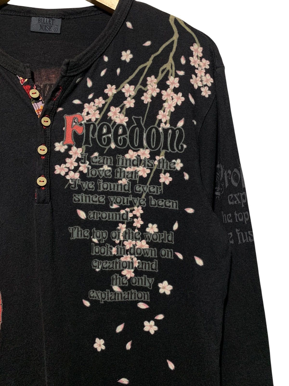 Beauty Beast Vintage Bullet Noise tattoo girl geisha sukajan button LS Size US M / EU 48-50 / 2 - 6 Thumbnail