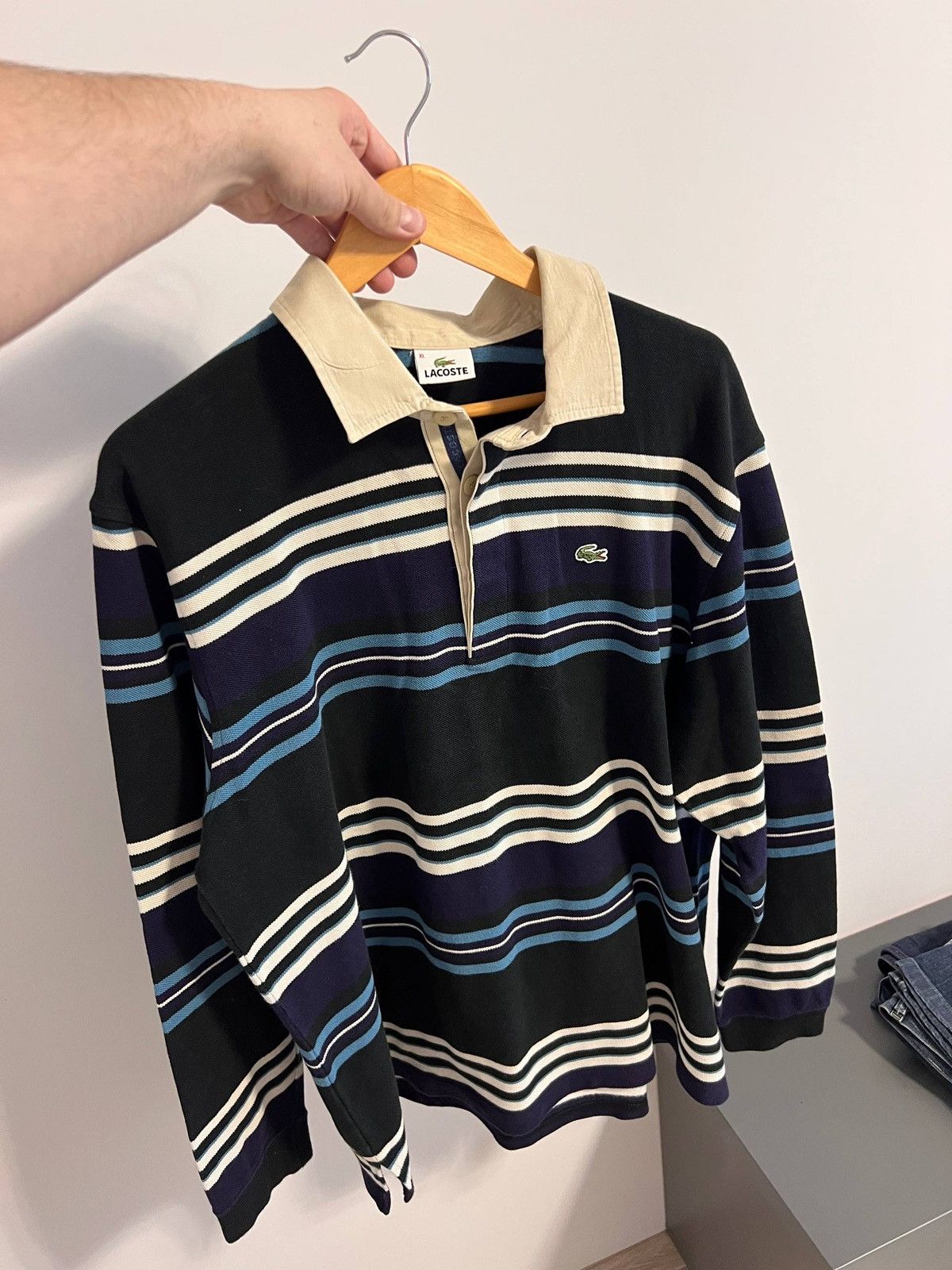 Lacoste Lacoste vintage longsleeve Size US XL / EU 56 / 4 - 3 Thumbnail