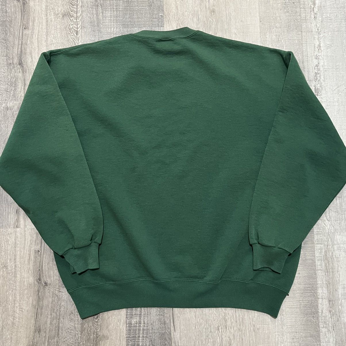 Russell Athletic × Vintage VTG Russell Athletic Sweatshirt Blank Green 90sbCrewneck Size US XXL / EU 58 / 5 - 2 Thumbnail