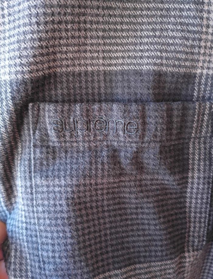 Supreme Shadow Plaid Flannel Cotton Button Up Long Sleeve M Size US M / EU 48-50 / 2 - 3 Thumbnail
