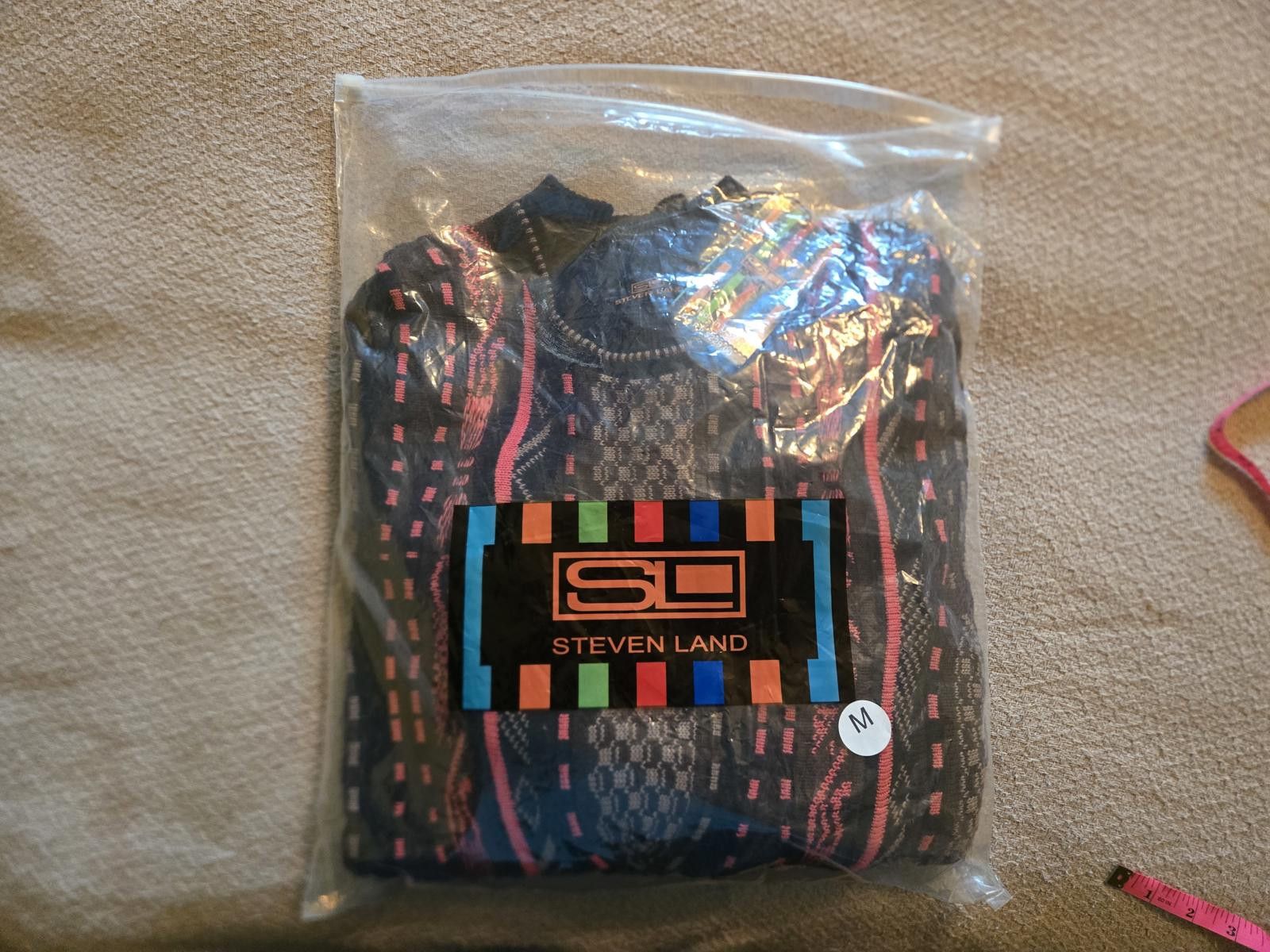 Other Steven Land Sweater M (NWT) | Retro Jacquard Pattern Knit Size US M / EU 48-50 / 2 - 8 Thumbnail