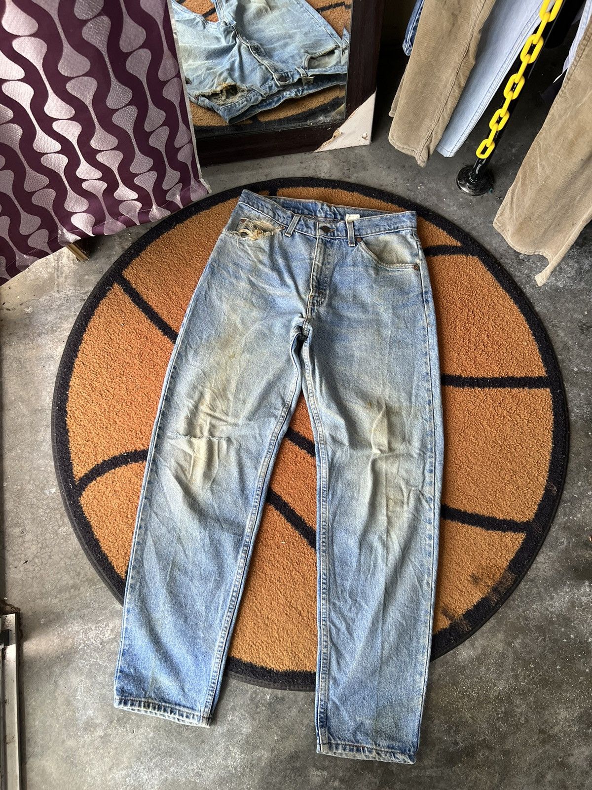 Levi's Vintage Clothing 🔥Vintage Levis 550 Distressed Denim Size US 30 / EU 46 - 2 Thumbnail