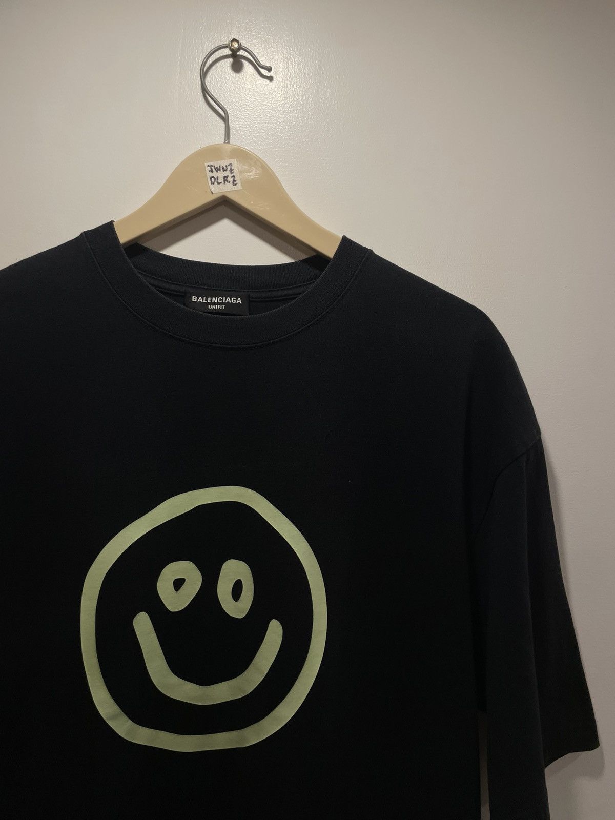 Balenciaga Balenciaga Smiley Black Tee Size US S / EU 44-46 / 1 - 3 Thumbnail