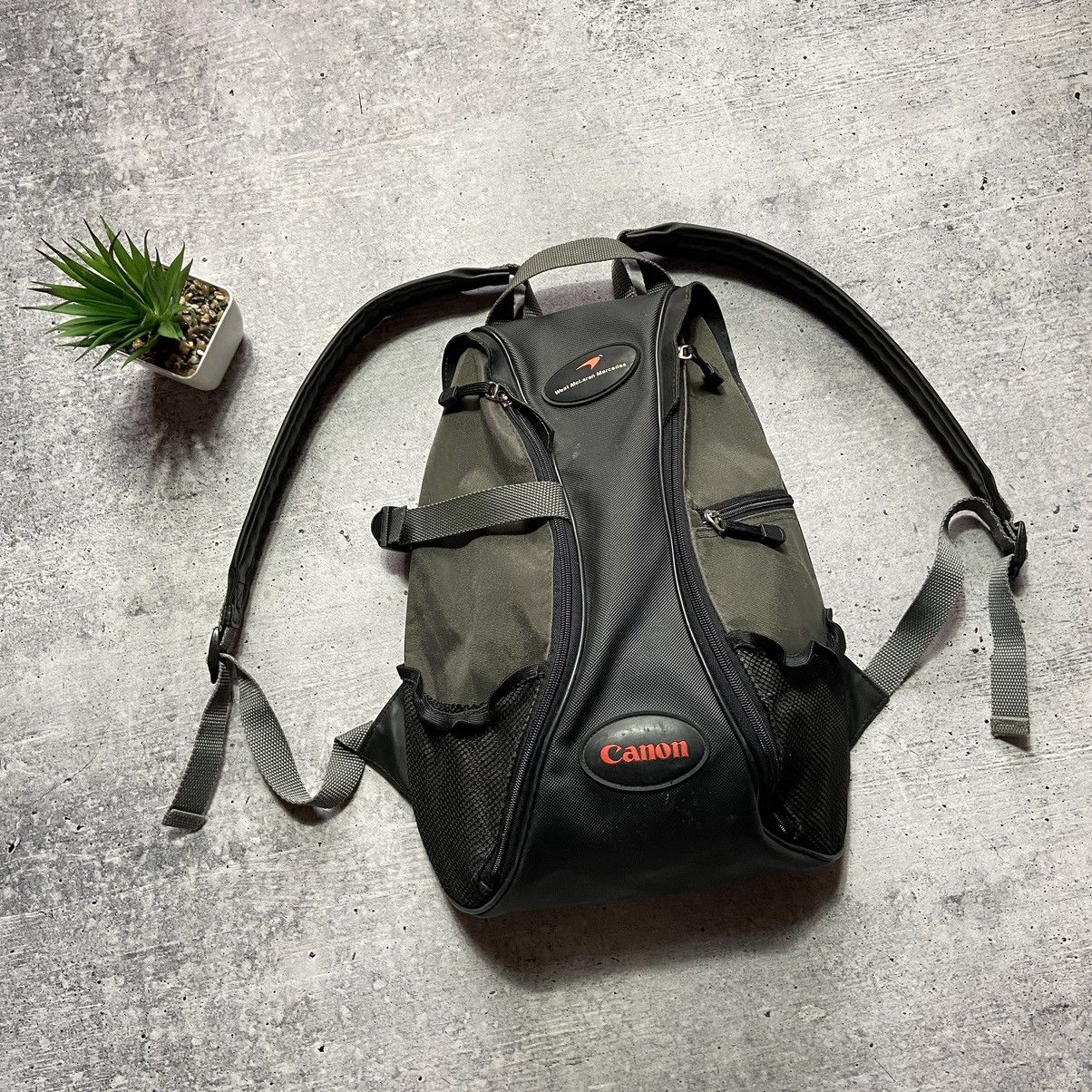 image of Vintage Canon Mercedes Mclaren Outdoor Backpack in Black, Men's