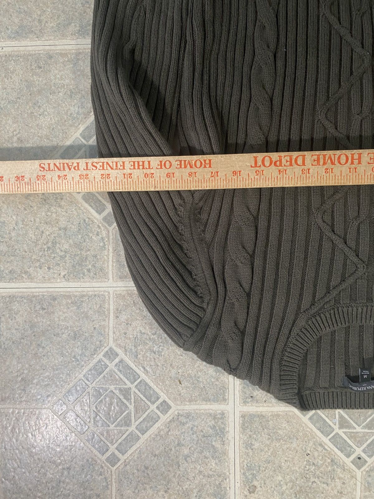 Other Vintage 90s cable Knitted sweater green winter thick Size US M / EU 48-50 / 2 - 4 Thumbnail